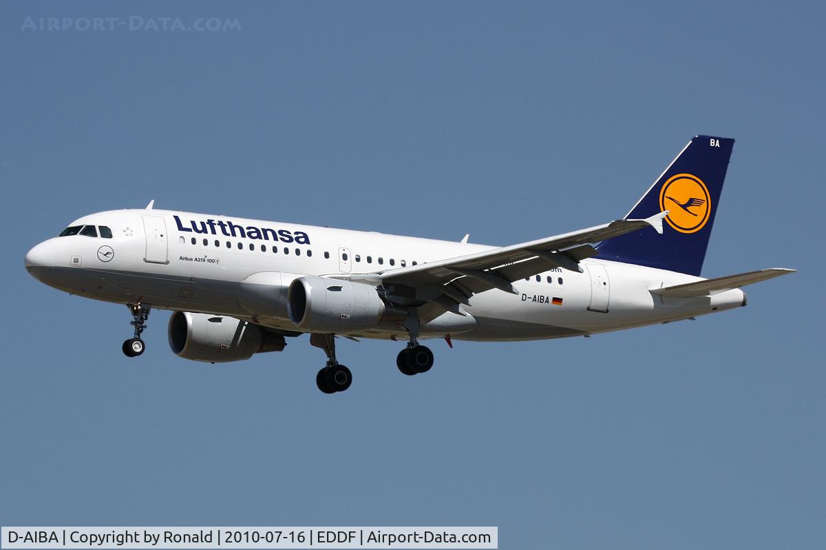 D-AIBA, 2009 Airbus A319-114 C/N 4141, at fra