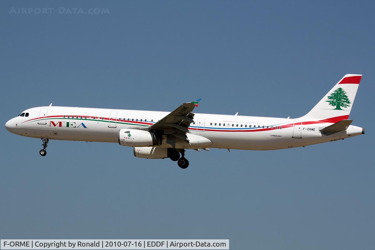 F-ORME, 2003 Airbus A321-231 C/N 1878, at fra