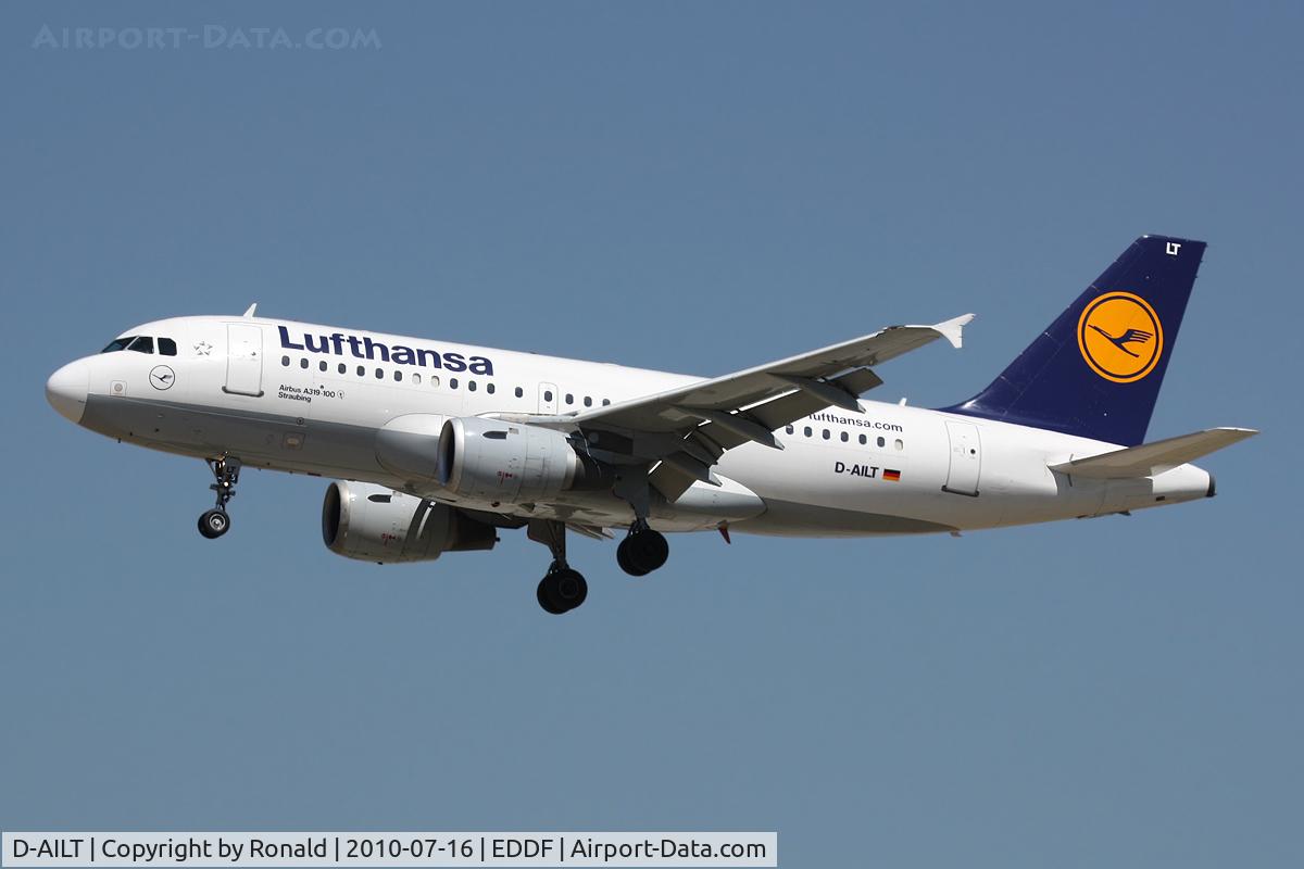 D-AILT, 1997 Airbus A319-114 C/N 738, at fra