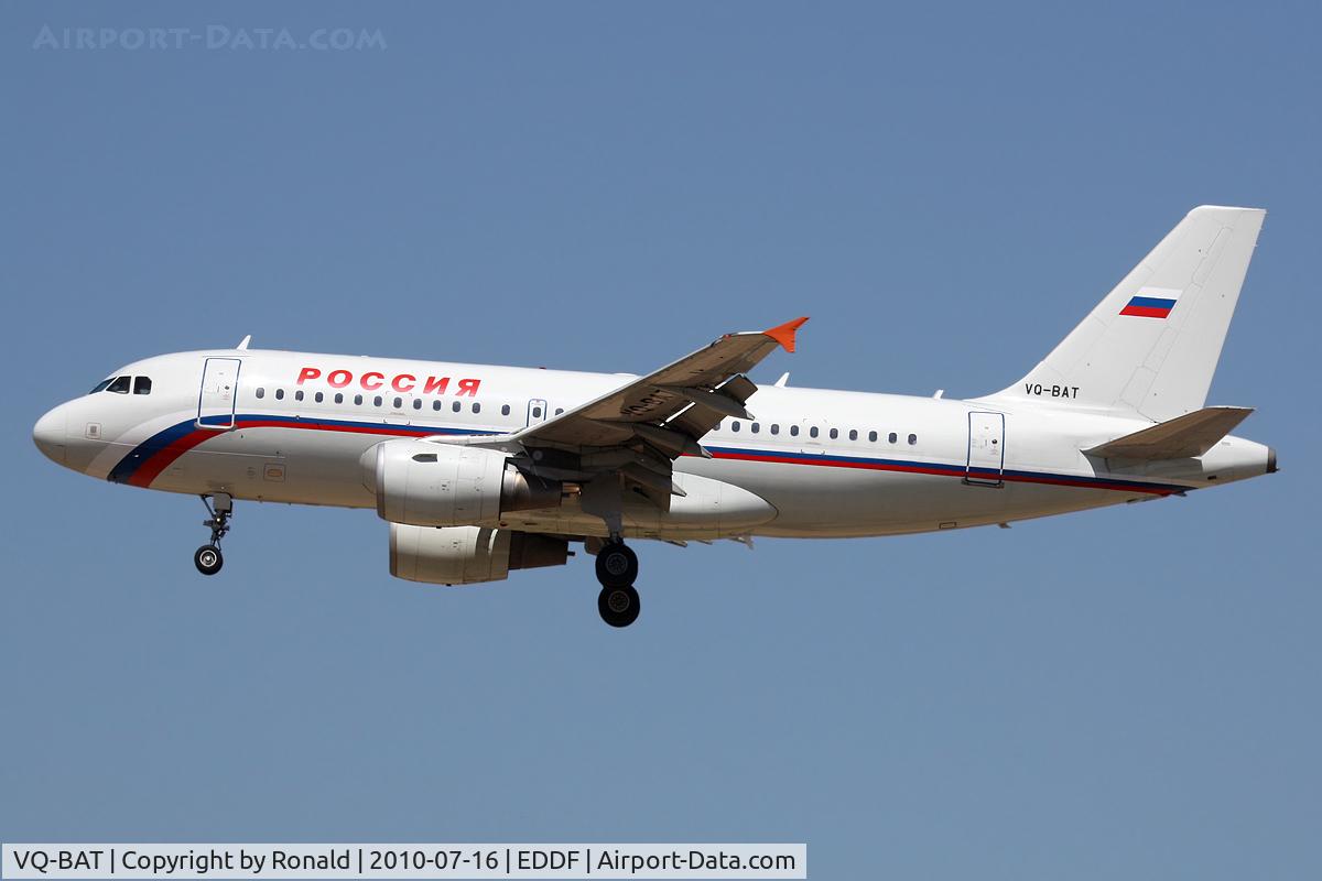 VQ-BAT, 2002 Airbus A319-111 C/N 1876, at fra