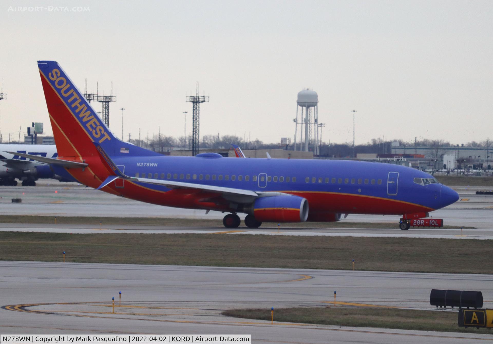N278WN, 2007 Boeing 737-7H4 C/N 36441, Boeing 737-7H4