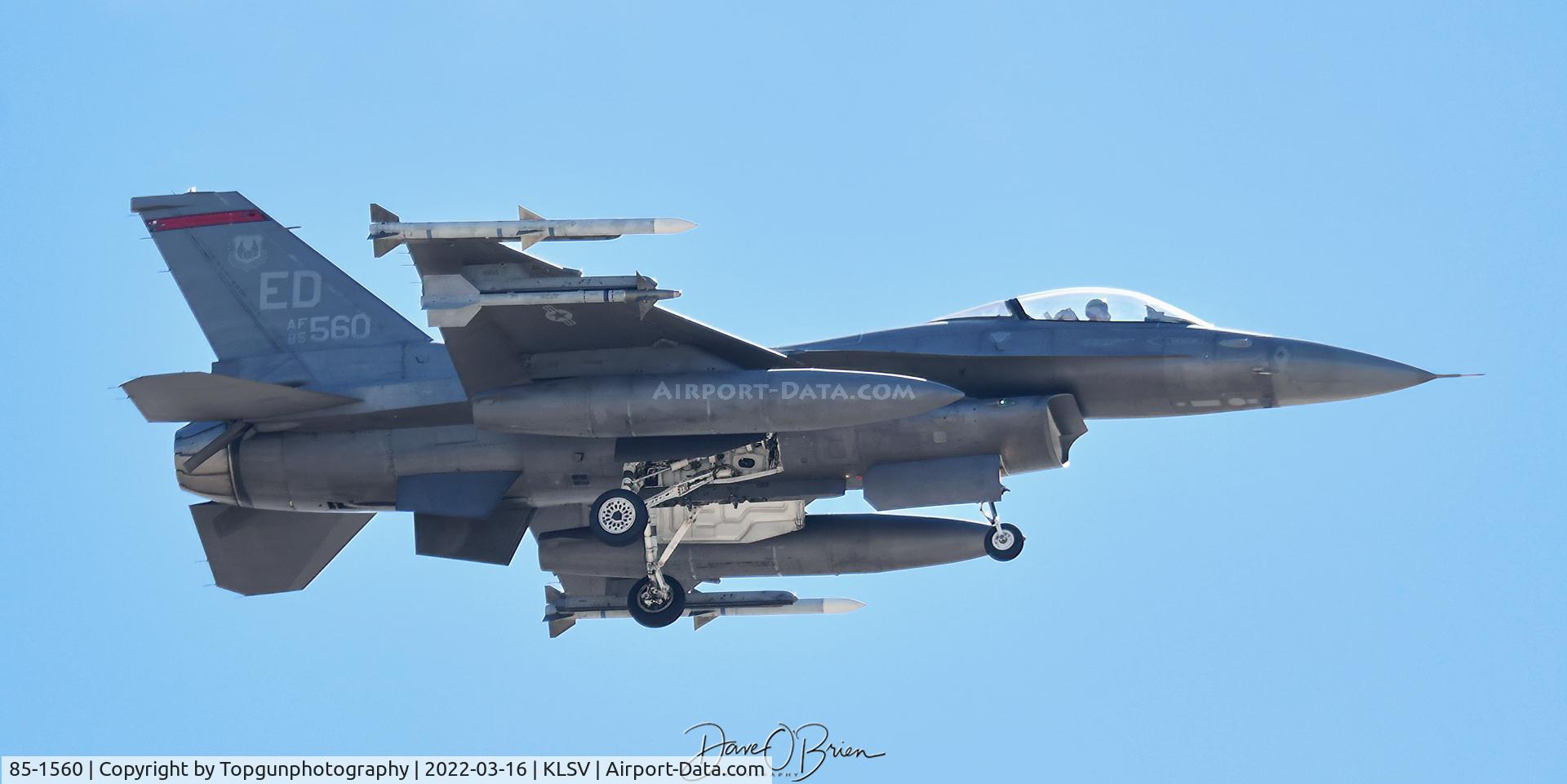 85-1560, 1985 General Dynamics F-16C Fighting Falcon C/N 5C-302, 416th FLTS