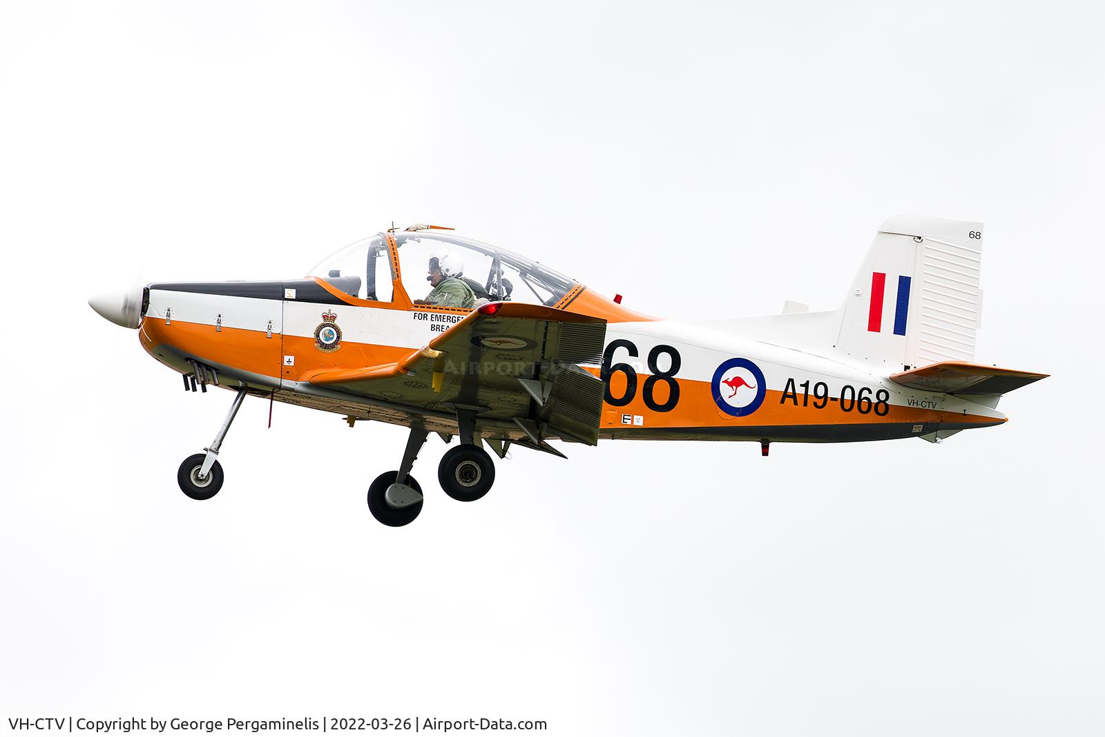 VH-CTV, 1981 New Zealand CT-4A Airtrainer C/N 068, Warbirds Over Scone 2022.