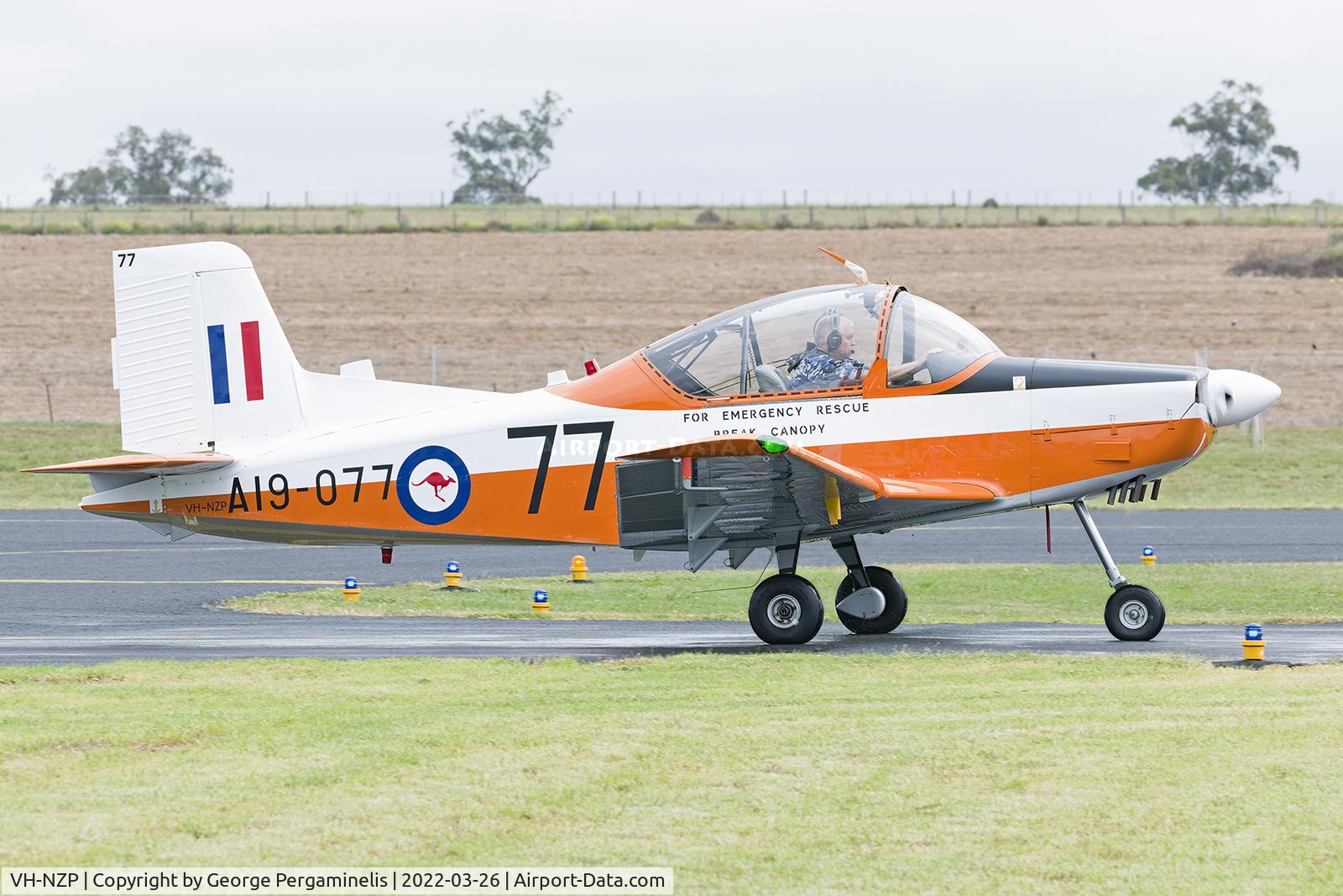 VH-NZP, 1976 New Zealand CT-4A Airtrainer C/N 077, Warbirds Over Scone 2022.