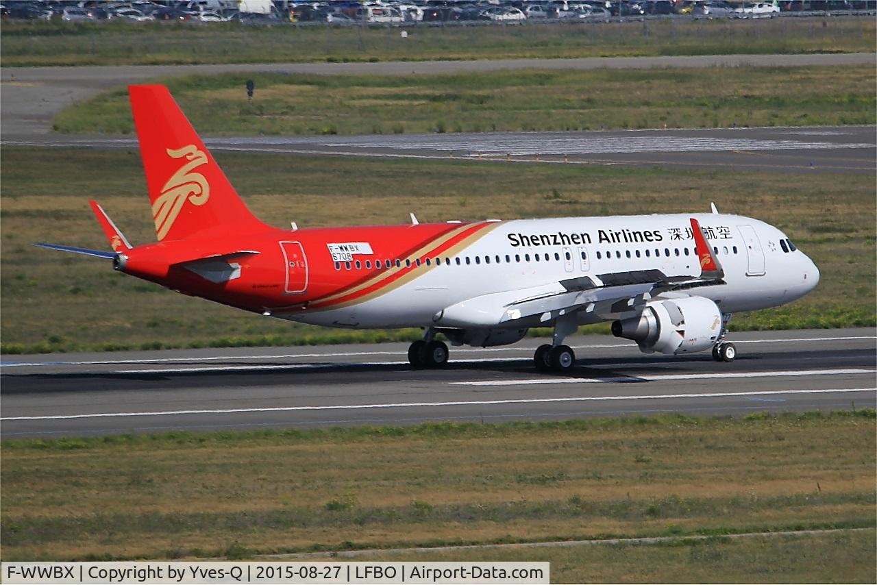 F-WWBX, 2015 Airbus A320-214 C/N 6708, Airbus A320-214, Reverse thrust landing rwy 14R, Toulouse-Blagnac airport (LFBO-TLS)