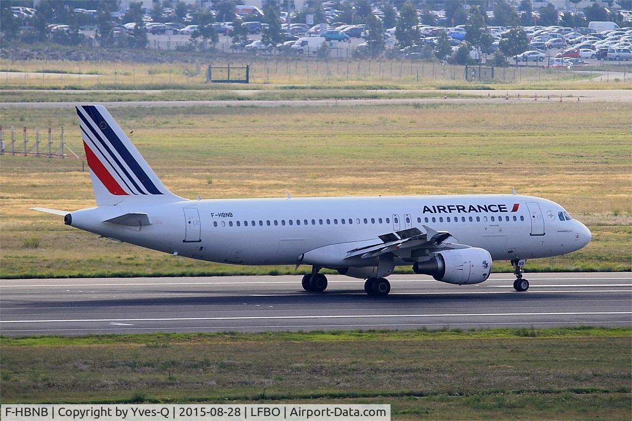 F-HBNB, 2010 Airbus A320-214 C/N 4402, Airbus A320-214, Landing rwy 14R, Toulouse-Blagnac airport (LFBO-TLS)