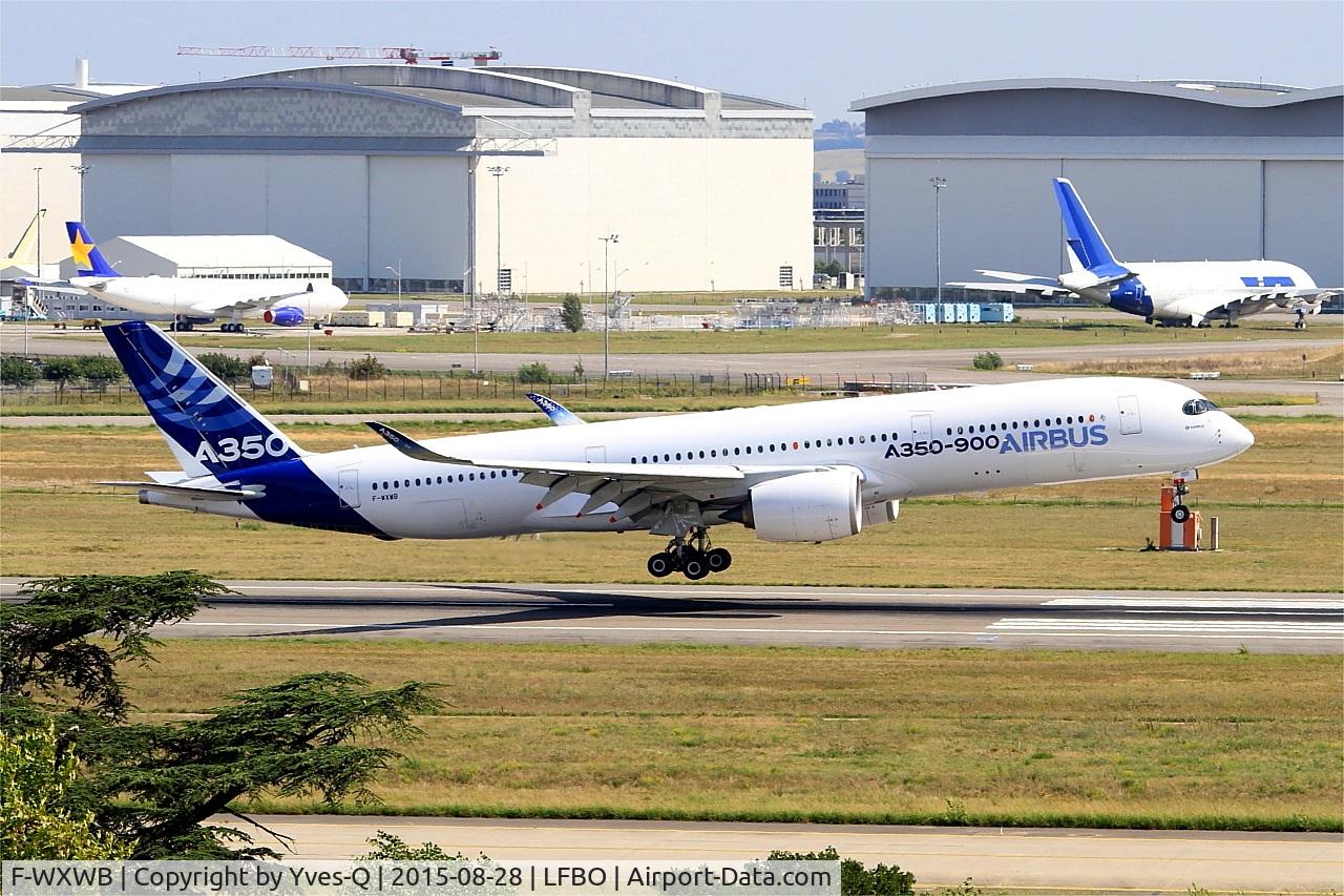 F-WXWB, 2013 Airbus A350-941 C/N 001, Airbus A350-941, Landing rwy 14R, Toulouse-Blagnac airport (LFBO-TLS)