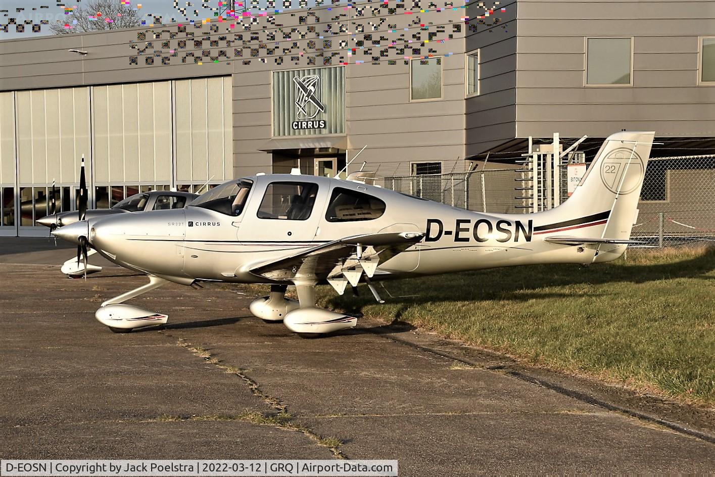 D-EOSN, 2008 Cirrus SR22 C/N 3065, At Groningen airport