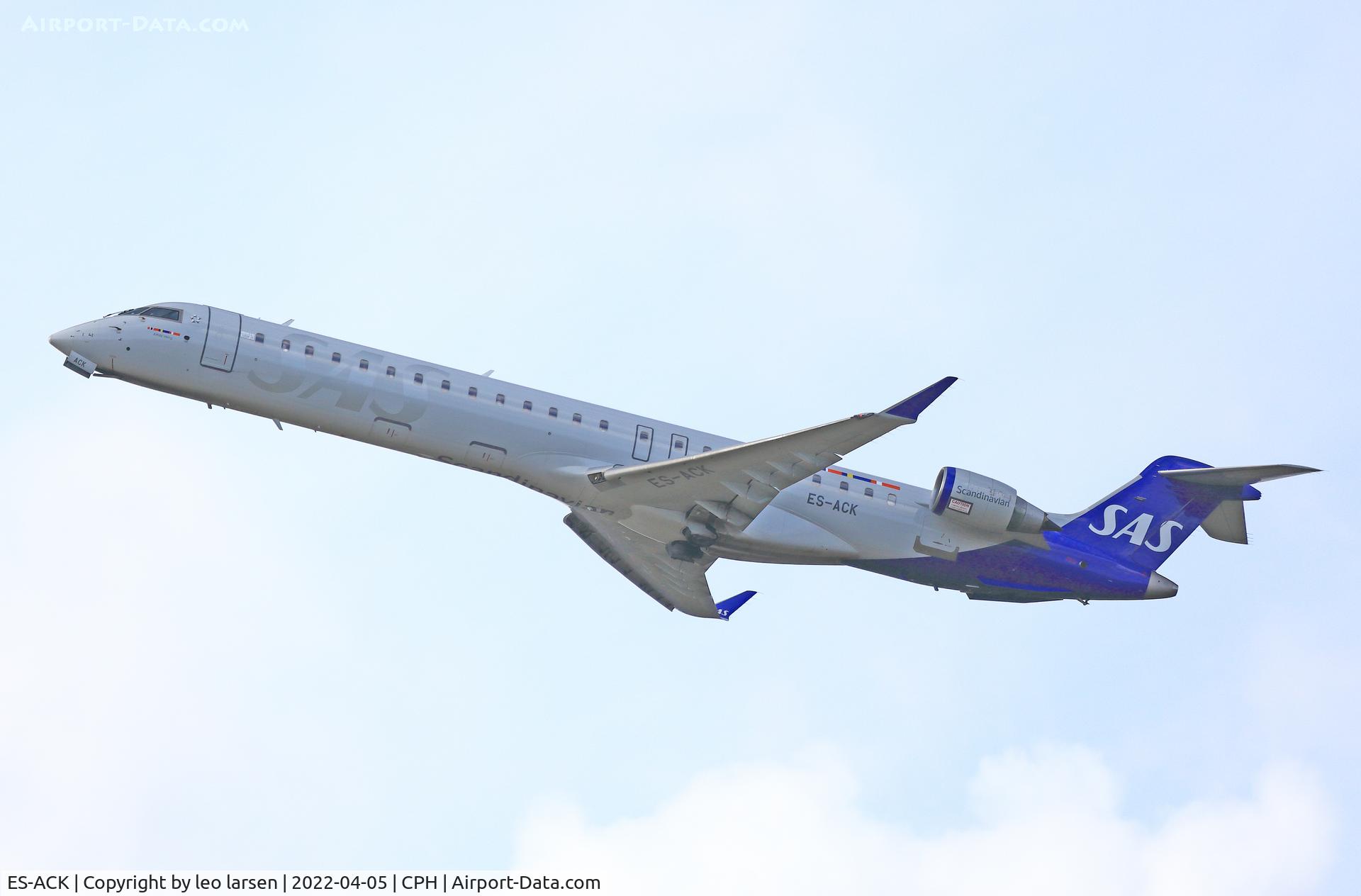 ES-ACK, 2009 Bombardier CRJ-900 (CL-600-2D24) C/N 15211, Copenhagen 5.4.2022