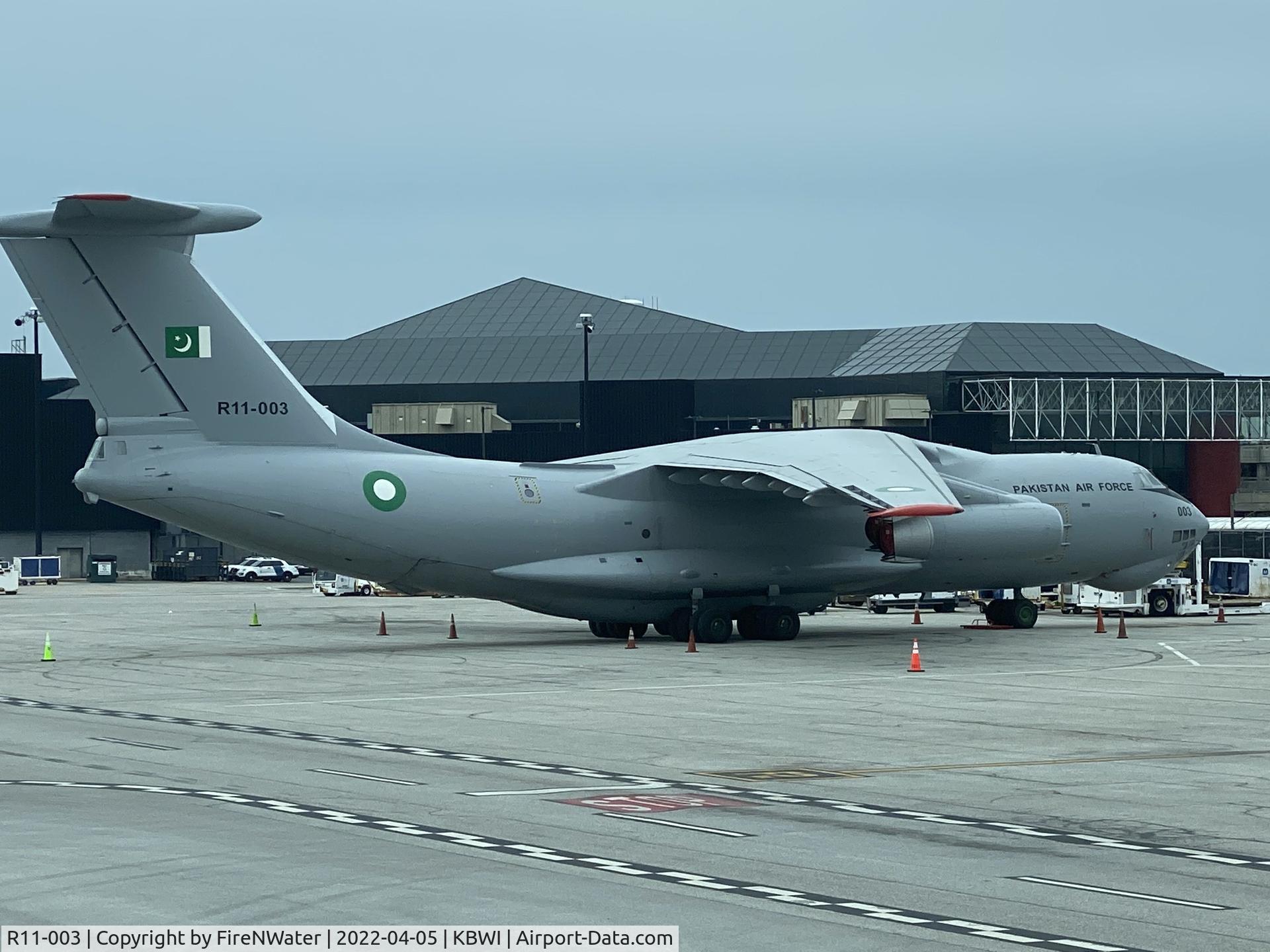 R11-003, 1987 Ilyushin Il-78MP C/N 0063466998, Parked on ramp at BWI cargo.