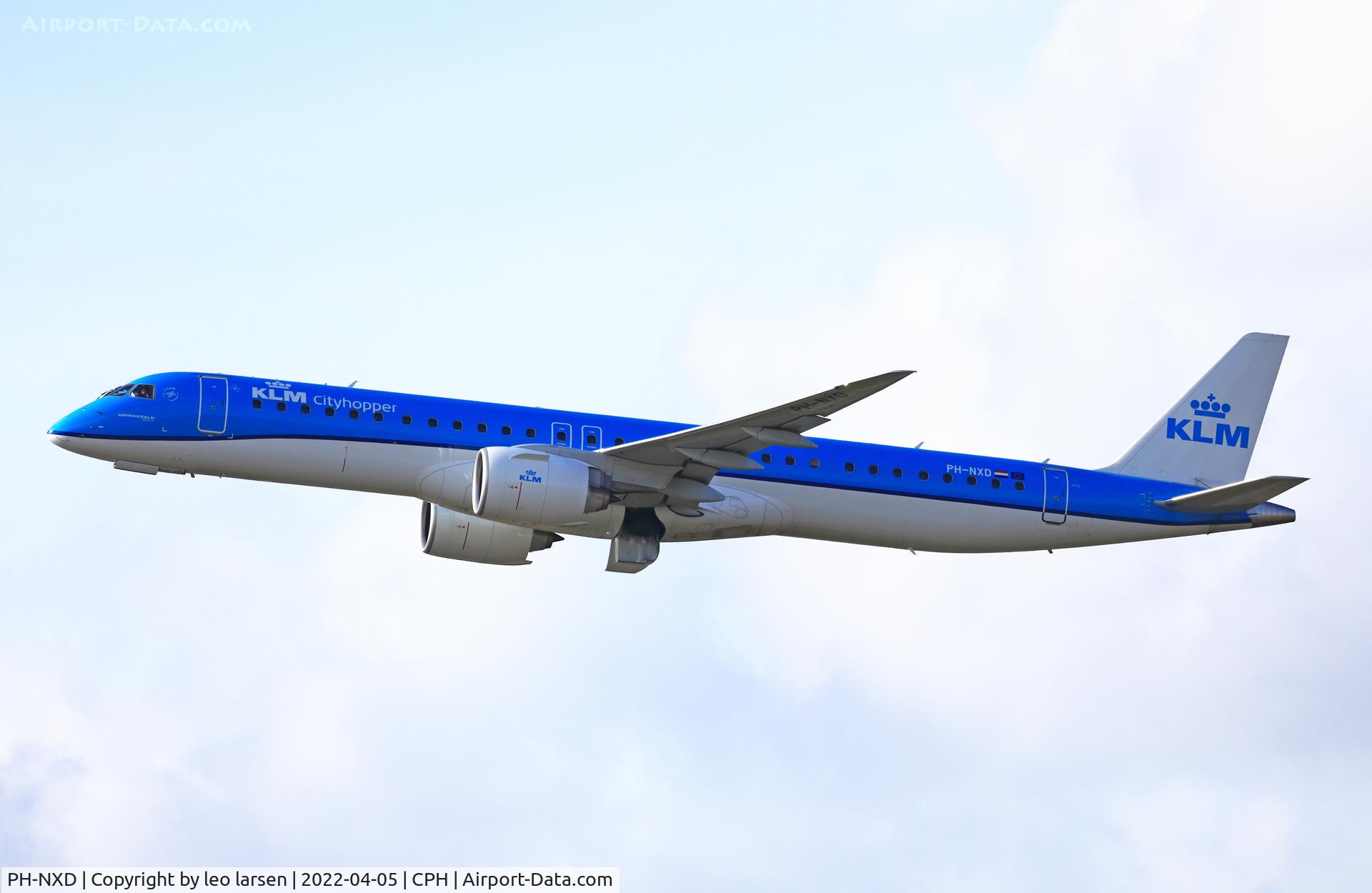 PH-NXD, 2021 Embraer E195-E2 (ERJ-190-400STD) C/N 19020054, Copenhagen 5.4.2022