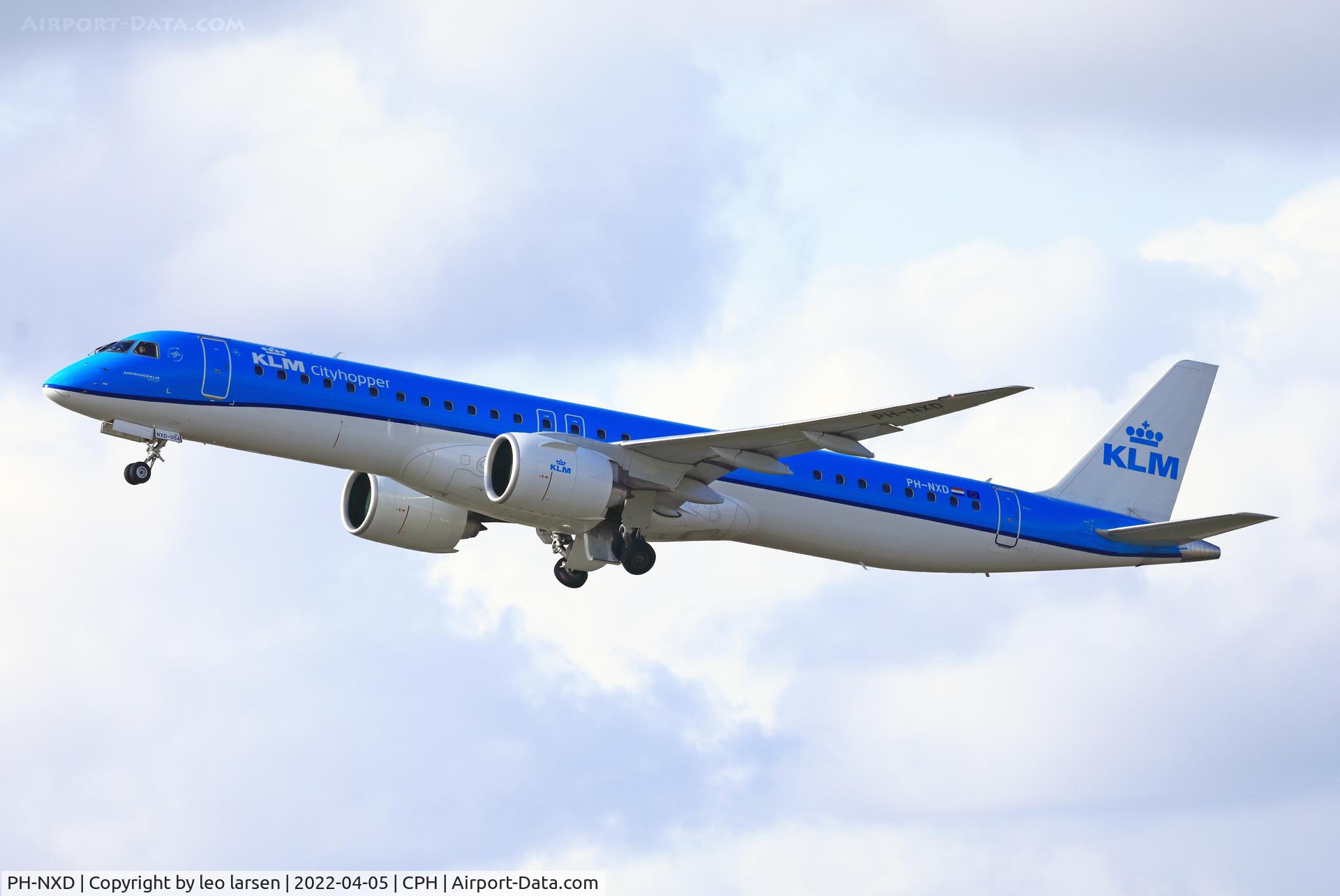 PH-NXD, 2021 Embraer E195-E2 (ERJ-190-400STD) C/N 19020054, Copenhagen 5.4.2022