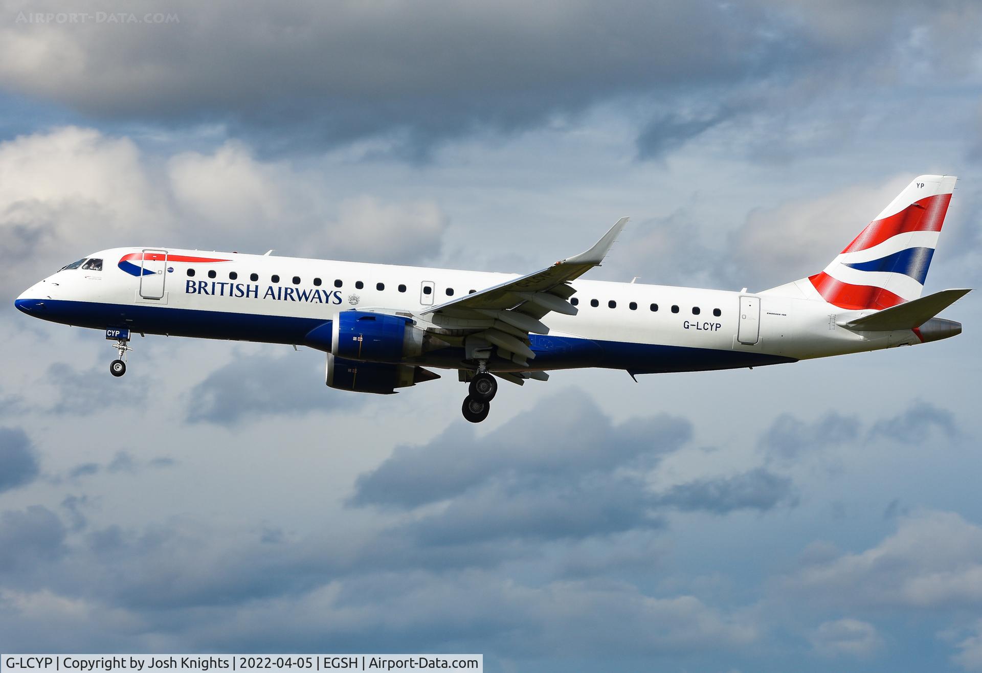 G-LCYP, 2011 Embraer 190SR (ERJ-190-100SR) C/N 19000443, Arriving For Maintenance/Storage.