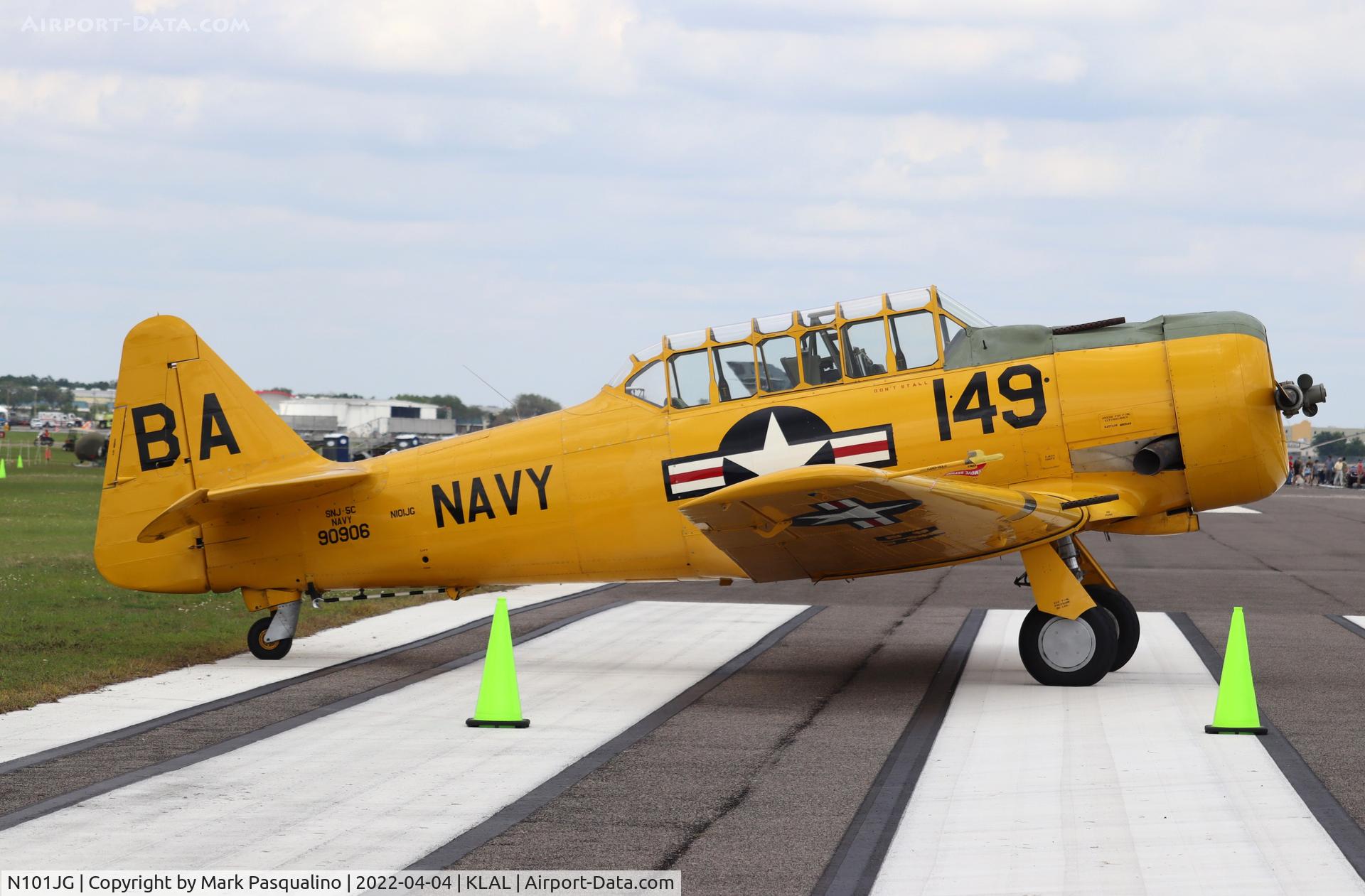N101JG, 1944 North American SNJ-5C (AT-6D) Texan Texan C/N 121-41622, North American SNJ-5C