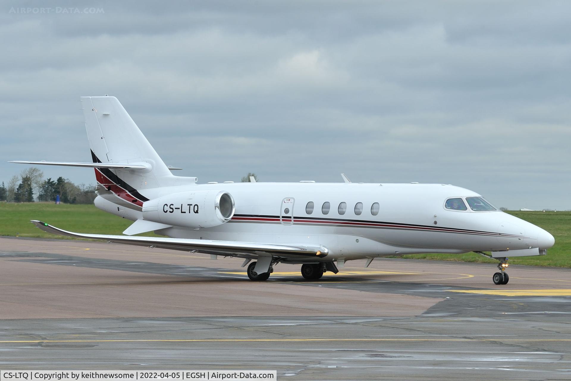 CS-LTQ, 2021 Cessna 680A Citation Latitude C/N 680A-0283, Leaving Norwich for Berlin.
