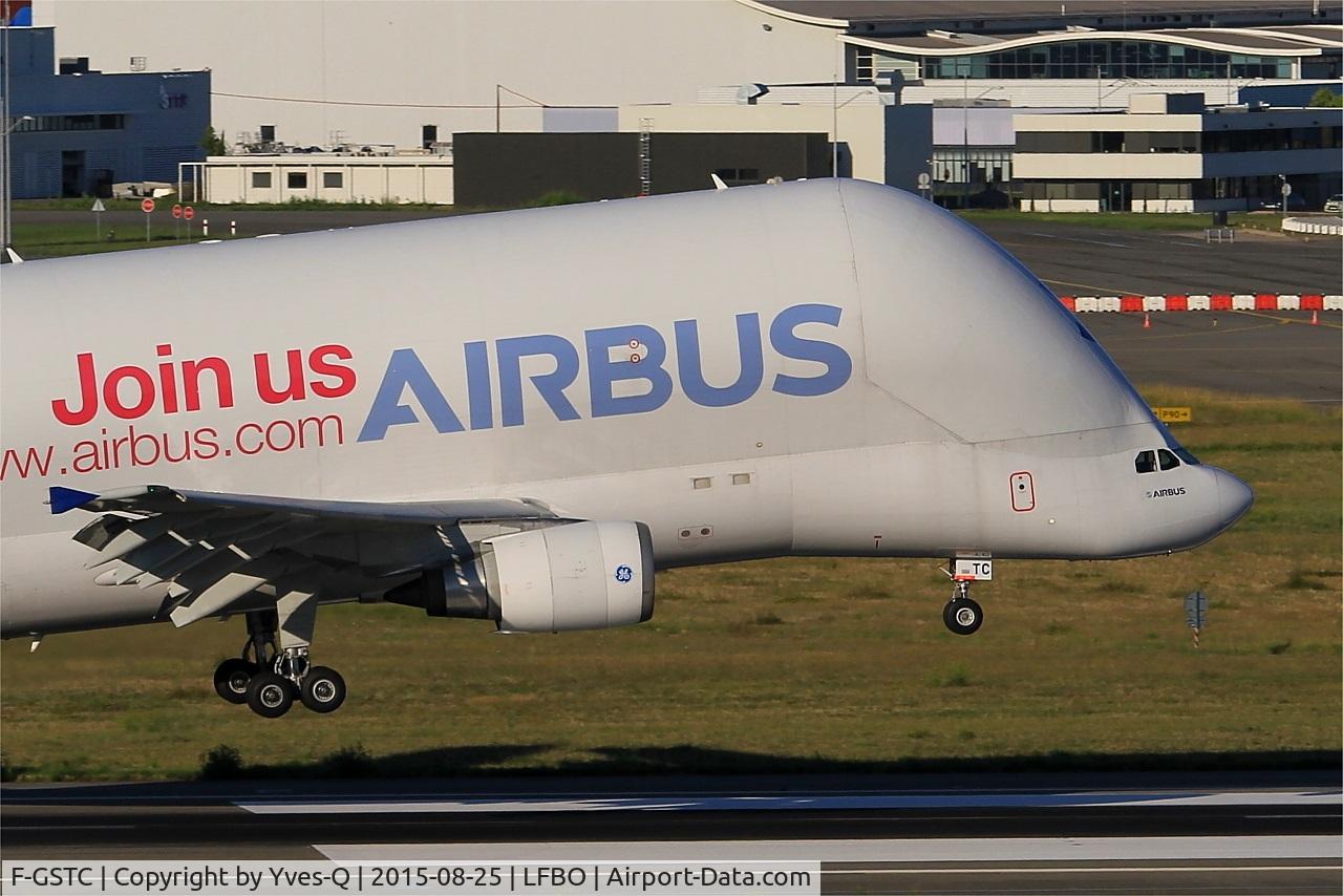 F-GSTC, 1997 Airbus A300B4-608ST Super Transporter C/N 765, Airbus A300B4-608ST Beluga, Landing rwy 14R, Toulouse-Blagnac Airport (LFBO-TLS)
