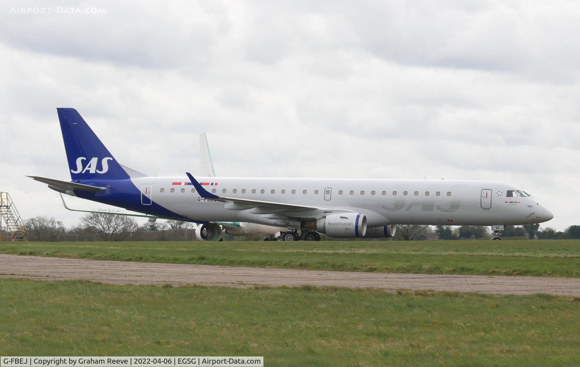 G-FBEJ, 2007 Embraer 195LR (ERJ-190-200LR) C/N 19000155, Parked at Norwich.
