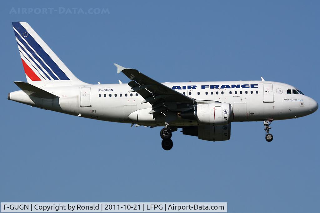 F-GUGN, 2006 Airbus A318-111 C/N 2918, at cdg