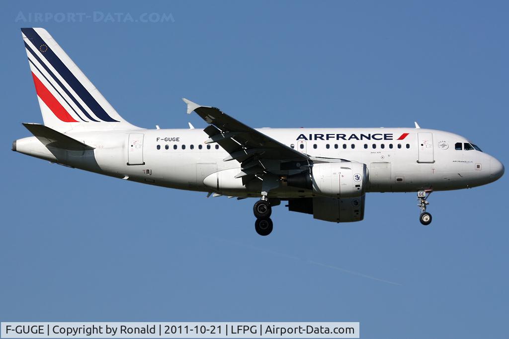 F-GUGE, 2003 Airbus A318-111 C/N 2100, at cdg
