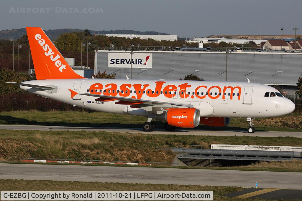 G-EZBG, 2006 Airbus A319-111 C/N 2946, at cdg