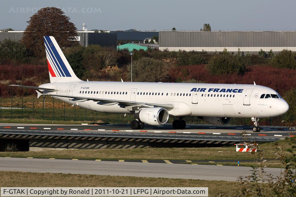 F-GTAK, 2001 Airbus A321-211 C/N 1658, at cdg