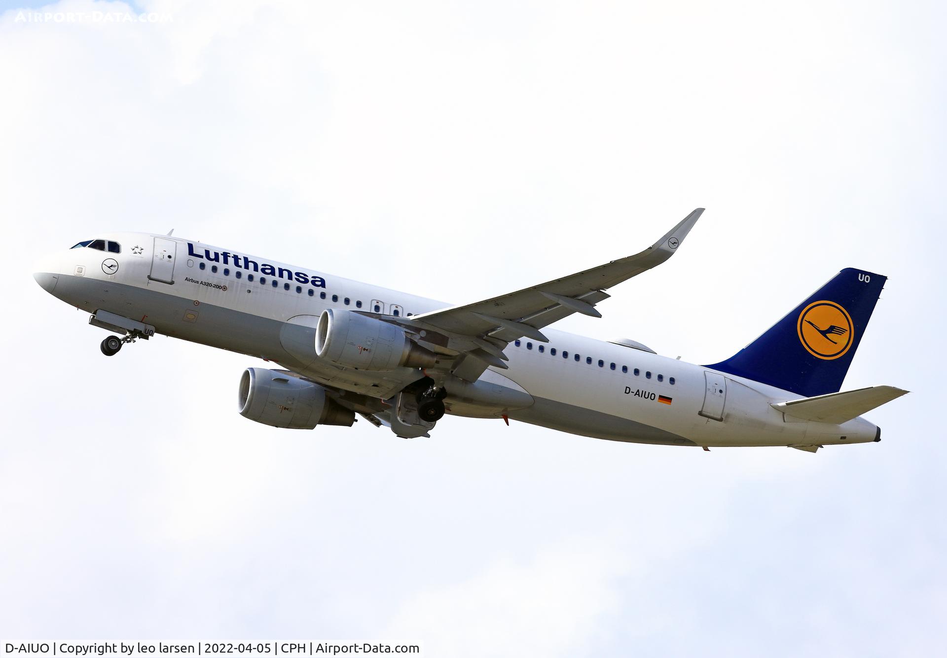 D-AIUO, 2015 Airbus A320-214 C/N 6636, Copenhagen 5.4.2022