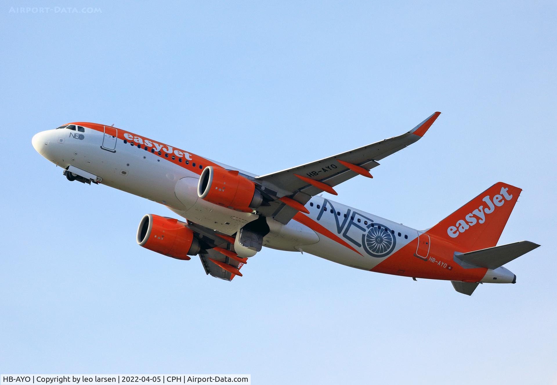 HB-AYO, 2021 Airbus A320-251N C/N 10118, Copenhagen 5.4.2022