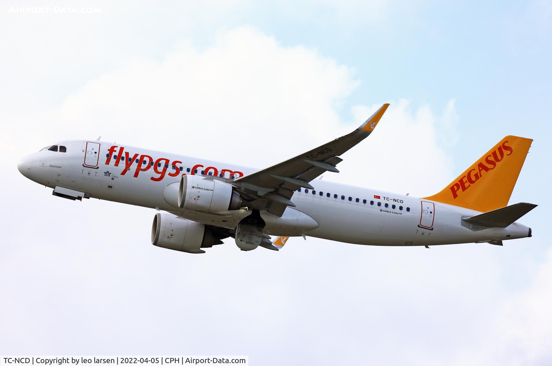 TC-NCD, 2019 Airbus A320-251 Neo C/N 9114, Copenhagen 45.4.2022