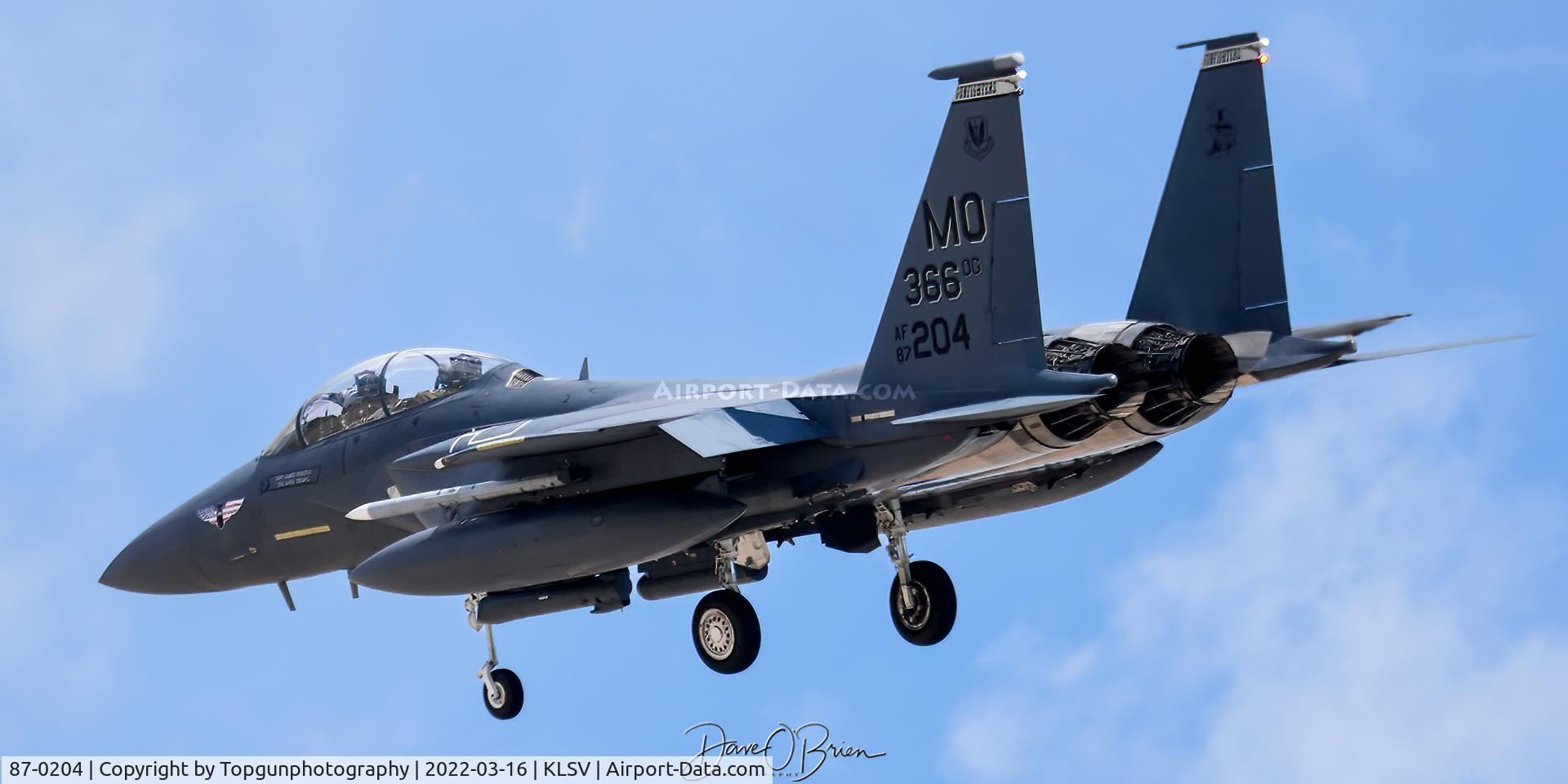 87-0204, 1987 McDonnell Douglas F-15E Strike Eagle C/N 1069-E044, HOSS03
