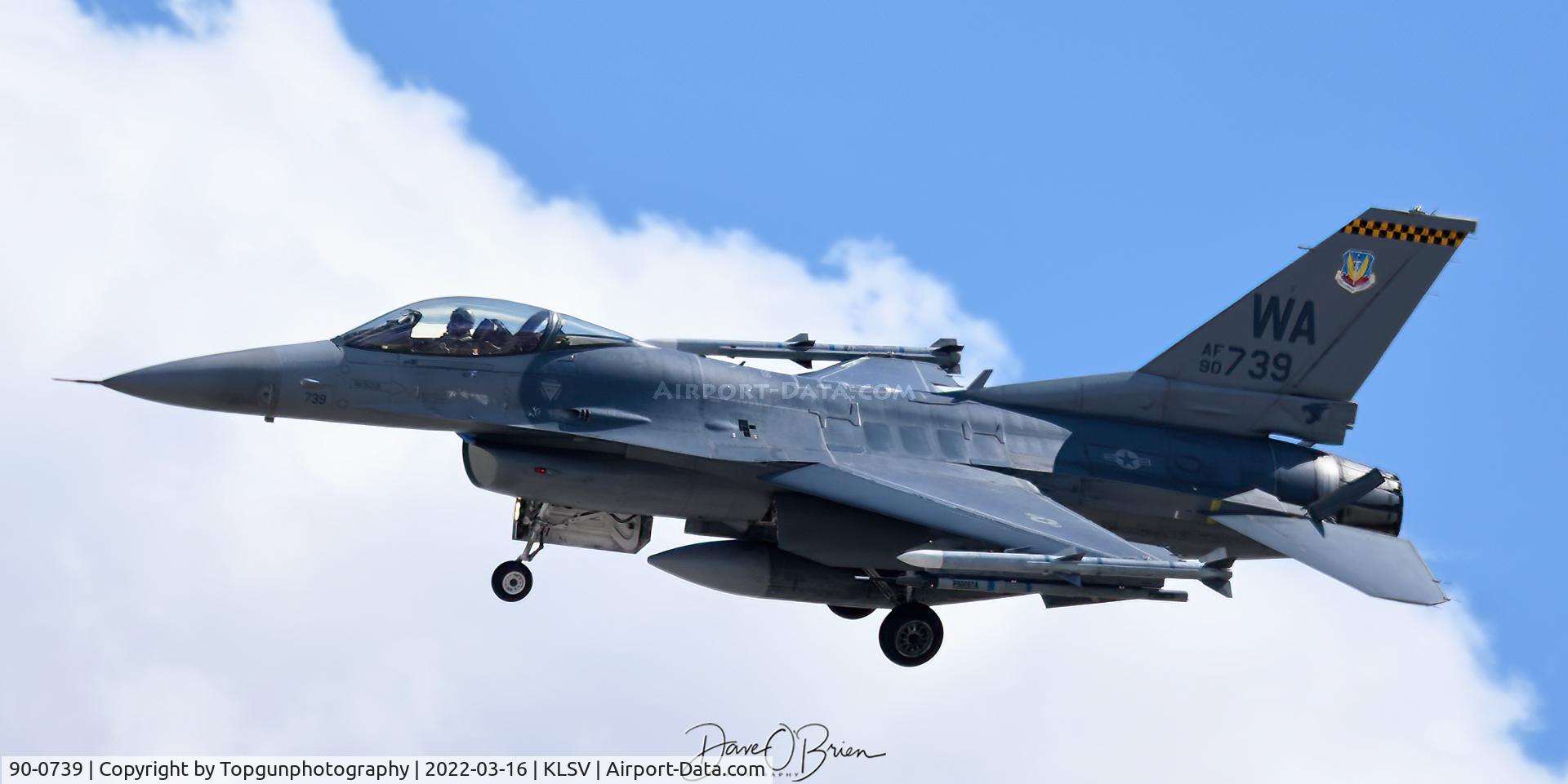 90-0739, General Dynamics F-16CG Night Falcon C/N 1C-347, GOMER42
64th AGRS