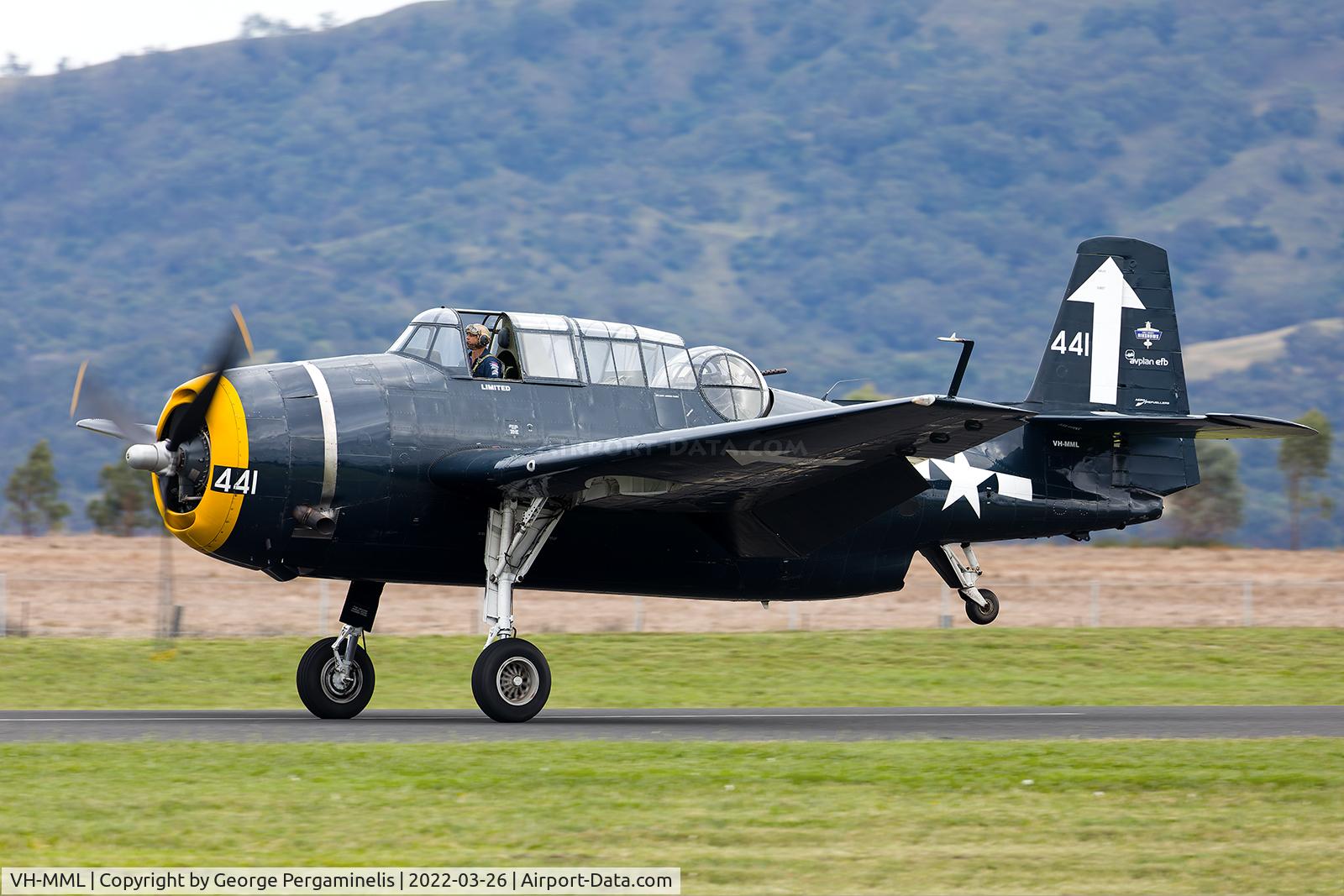 VH-MML, 1957 Grumman TBM-3E Avenger C/N 3919, Warbirds Over Scone 2022.