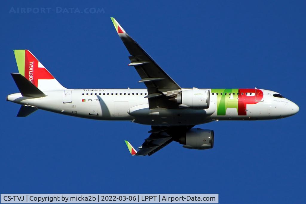 CS-TVJ, 2021 Airbus A320-251N C/N 10471, In flight