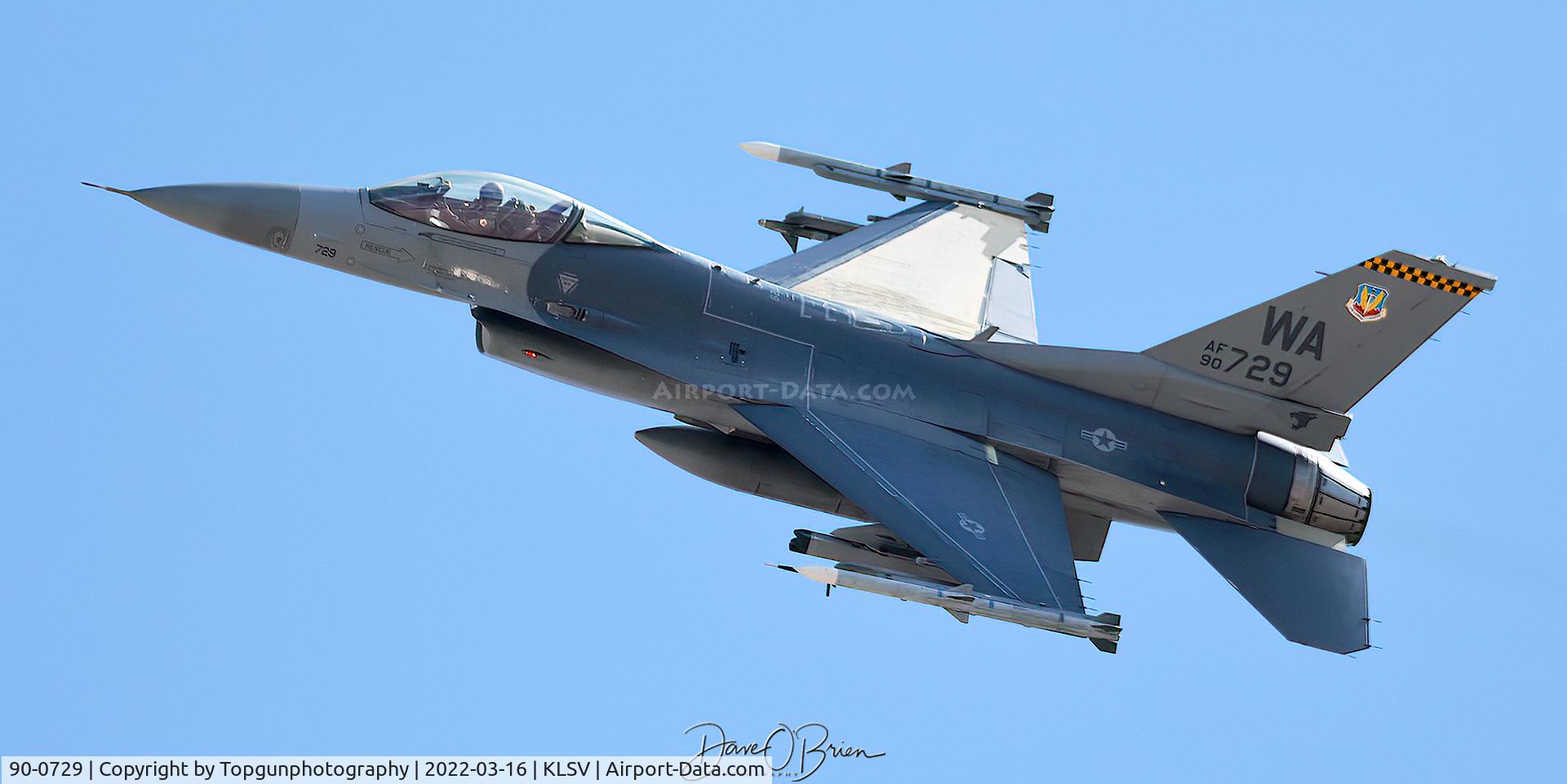 90-0729, 1990 General Dynamics F-16CG Fighting Falcon C/N 1C-337, PYTHON13