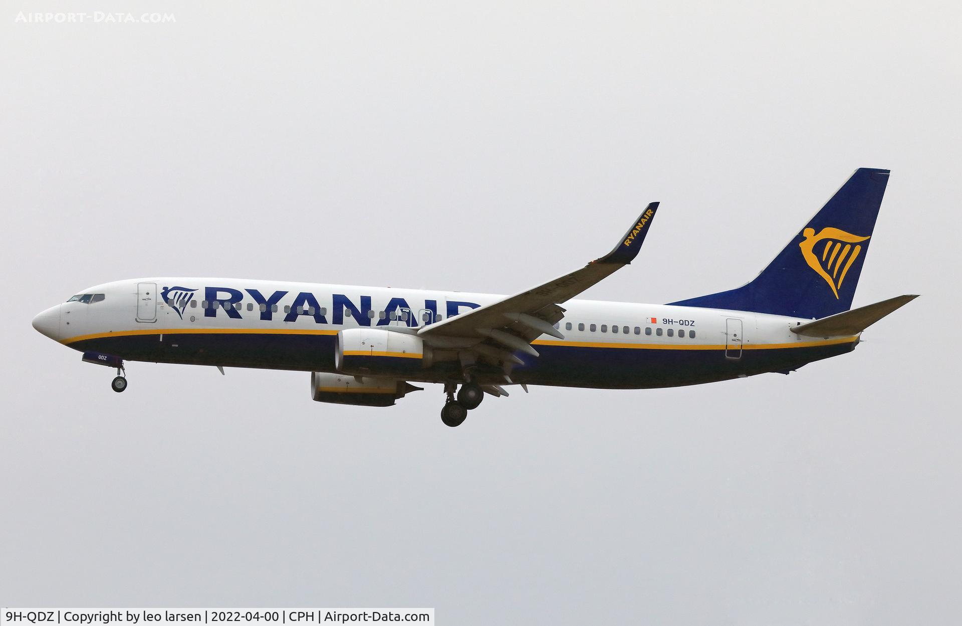 9H-QDZ, 2017 Boeing 737-8AS C/N 44788, Copenhagen 7.4.2022