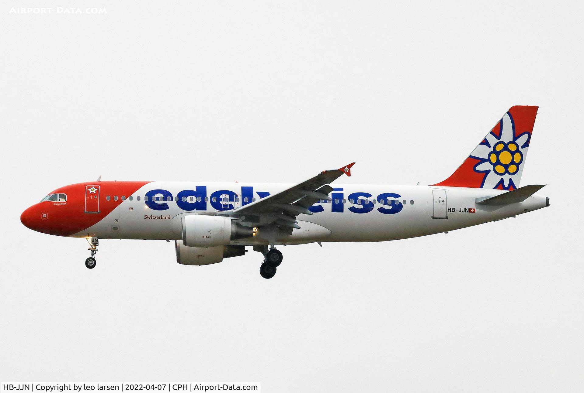 HB-JJN, Airbus A320-214 C/N 4187, Copenhagen 7.4.2022