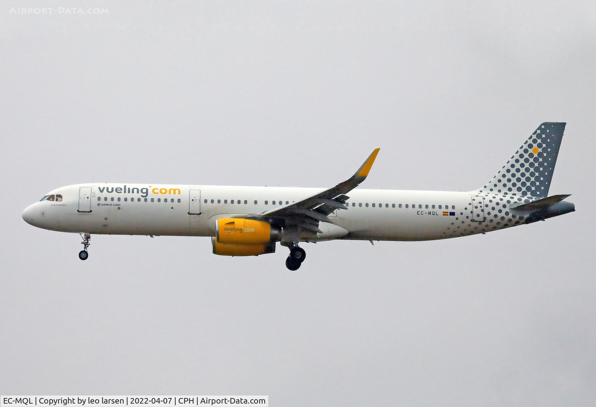 EC-MQL, 2017 Airbus A321-231 C/N 7621, Copenhagen 7.4.2022