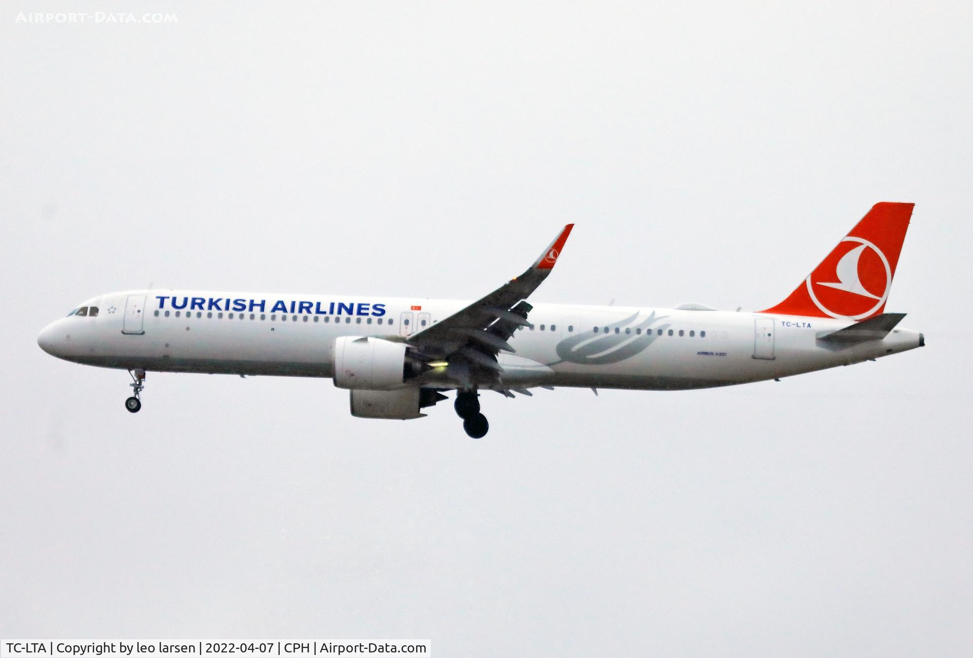 TC-LTA, 2020 Airbus A321-271NX C/N 9567, Copenhagen 7.4.2022