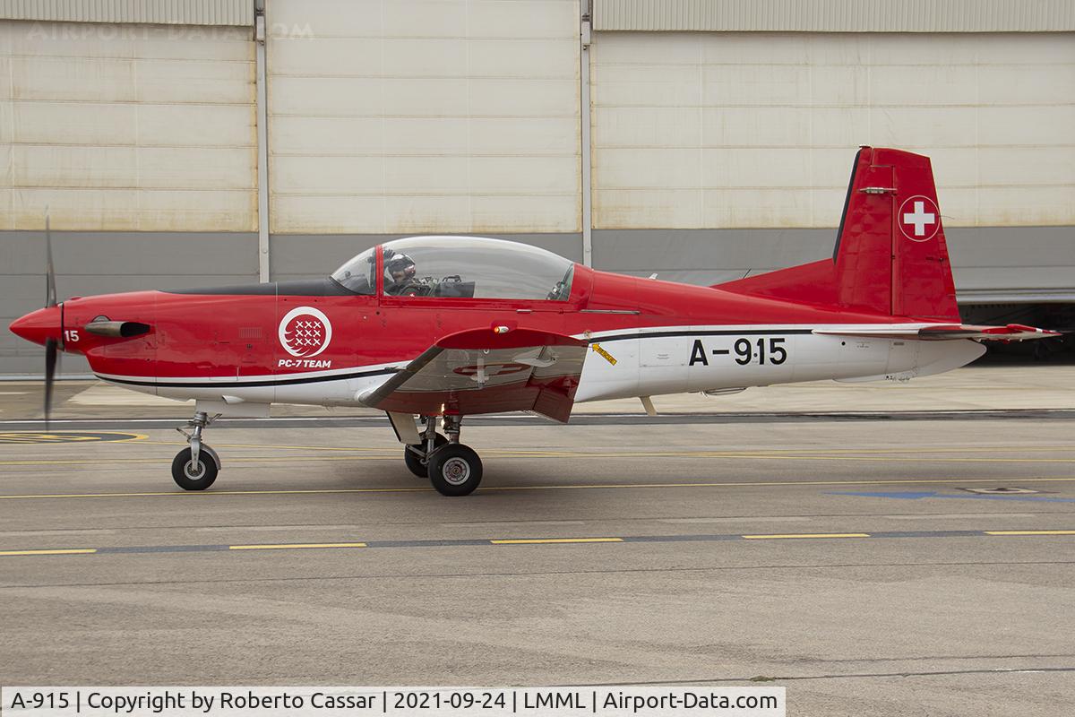 A-915, 1983 Pilatus PC-7 Turbo Trainer C/N 323, Malta International Airshow 2021