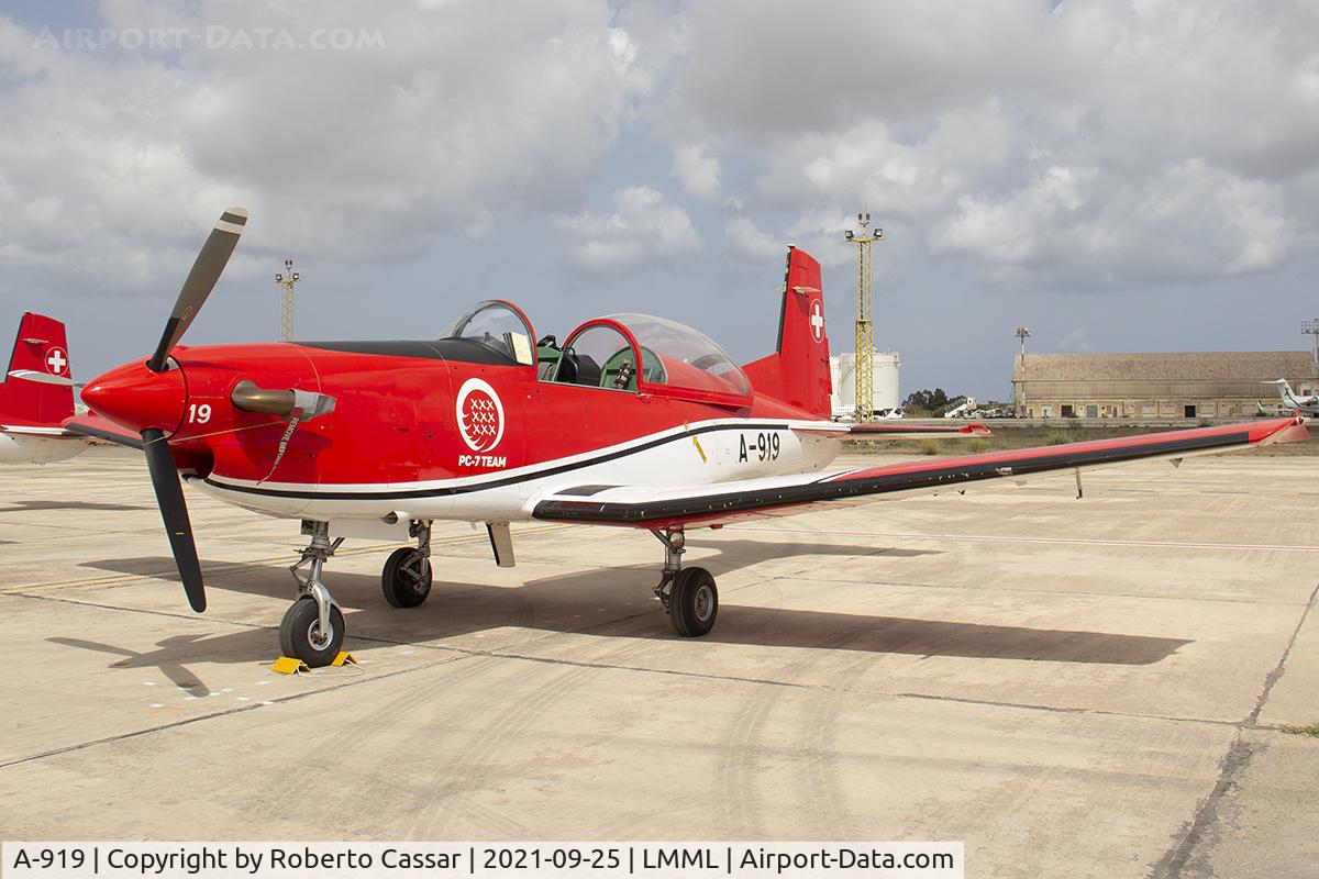 A-919, 1983 Pilatus PC-7 Turbo Trainer C/N 327, Malta International Airshow 2021