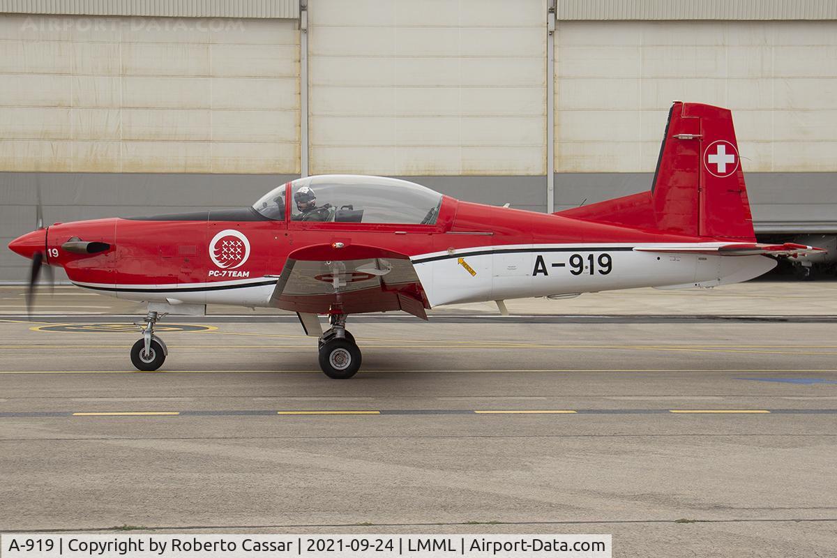 A-919, 1983 Pilatus PC-7 Turbo Trainer C/N 327, Malta International Airshow 2021