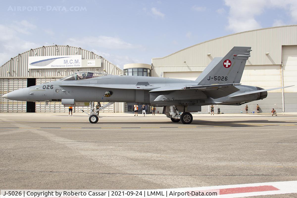 J-5026, 1999 McDonnell Douglas F/A-18C Hornet C/N 1375/SFC026, Malta International Airshow 2021