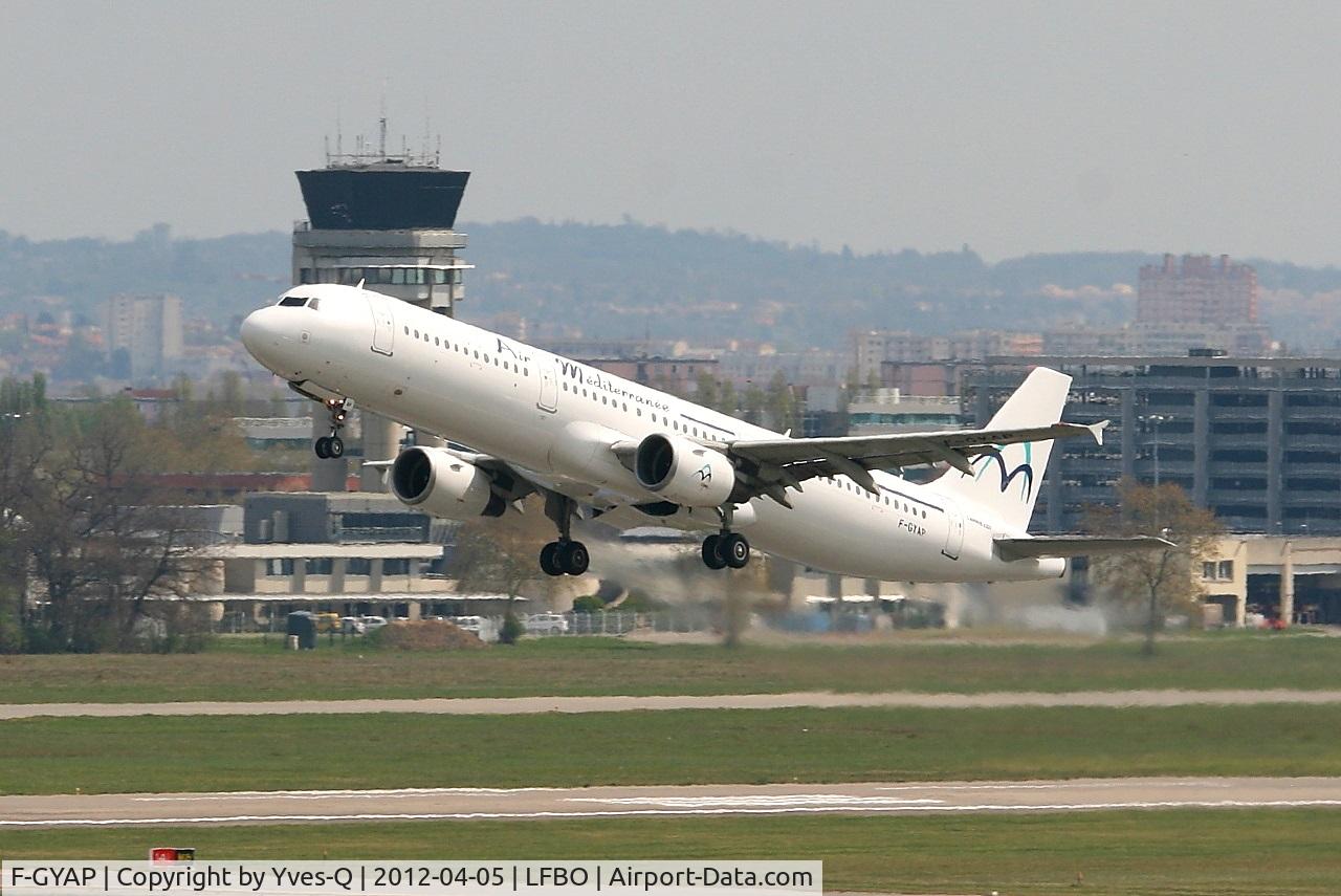 F-GYAP, 1994 Airbus A321-111 C/N 517, Airbus A321-111, Take off rwy 32R, Toulouse-Blagnac Airport (LFBO-TLS)