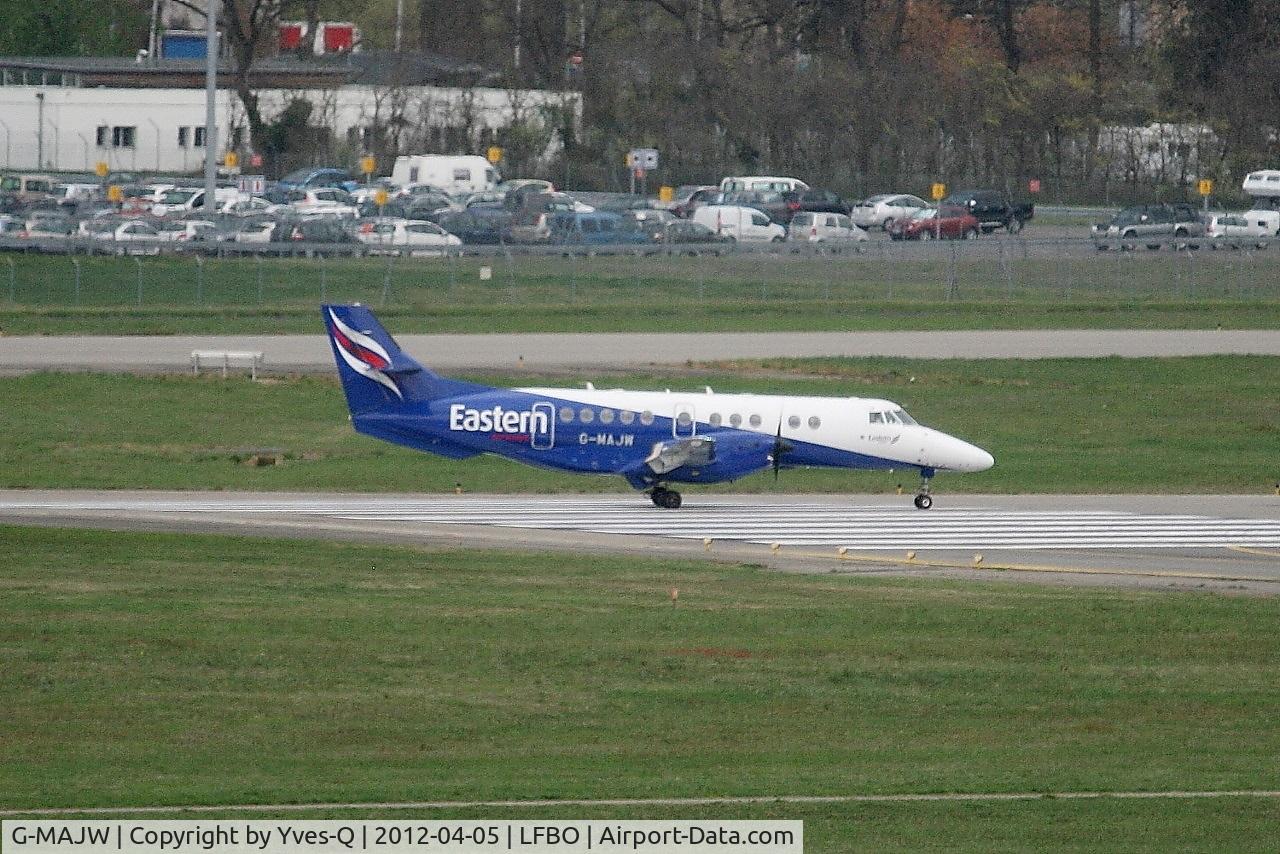 G-MAJW, 1993 British Aerospace Jetstream 41 C/N 41015, British Aerospace Jetstream 41, Lining up rwy 14L, Toulouse Blagnac Airport (LFBO-TLS)