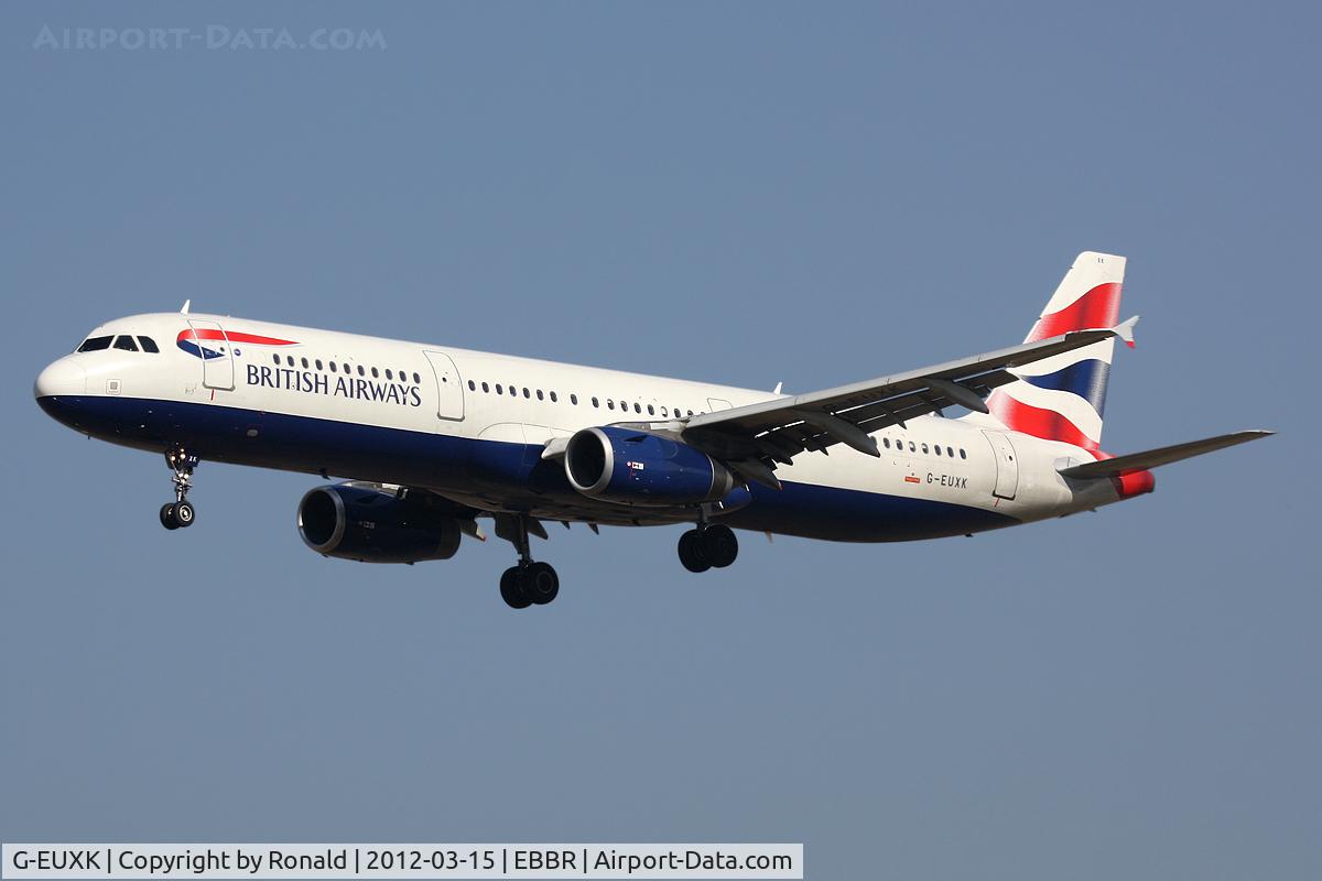 G-EUXK, 2007 Airbus A321-231 C/N 3235, at bru