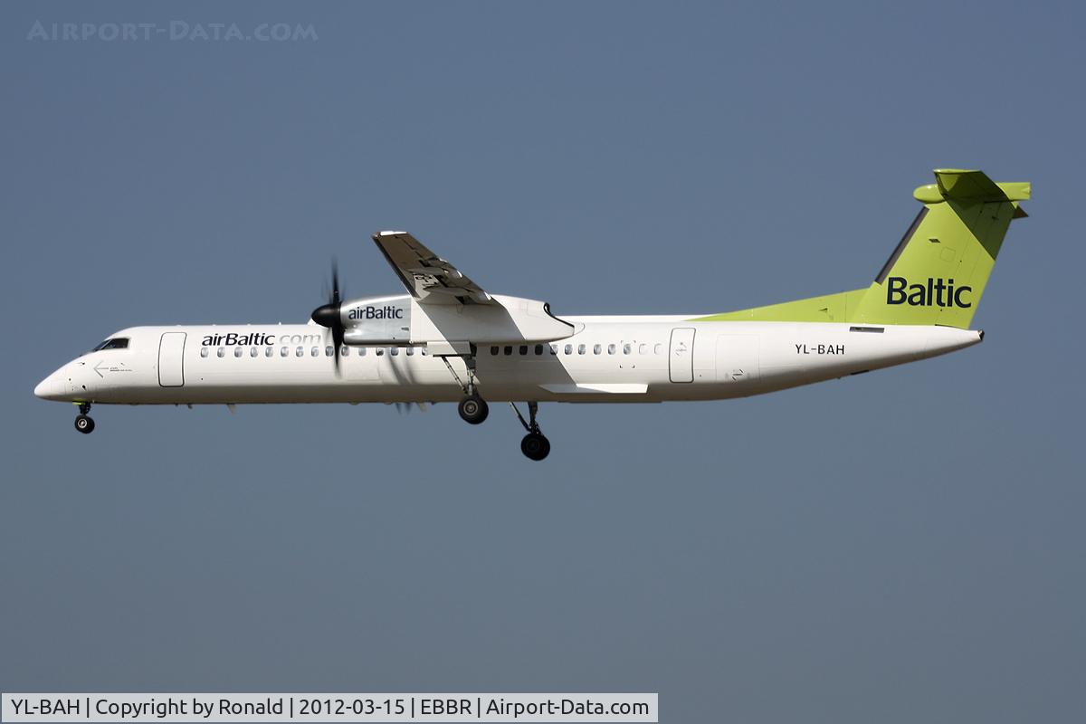 YL-BAH, 2010 De Havilland Canada DHC-8-402Q Dash 8 C/N 4296, at bru