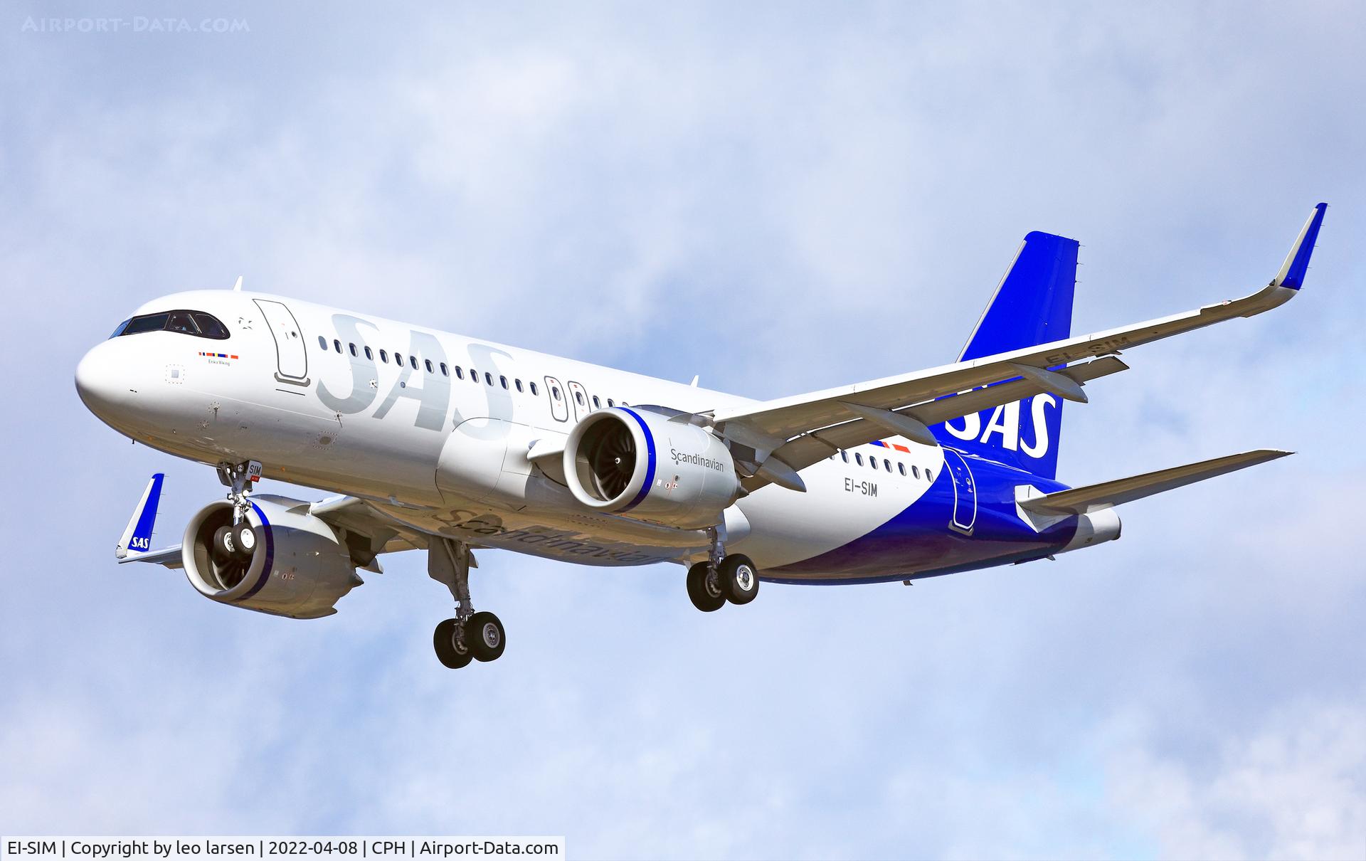 EI-SIM, 2022 Airbus A320-251N C/N 10761, Copenhagen 8.4.2022. 