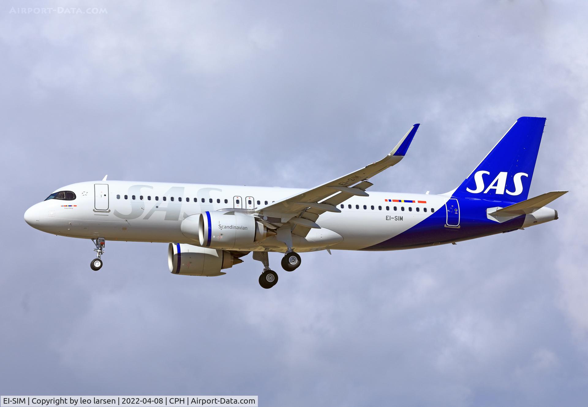 EI-SIM, 2022 Airbus A320-251N C/N 10761, Copenhagen 8.4.2022