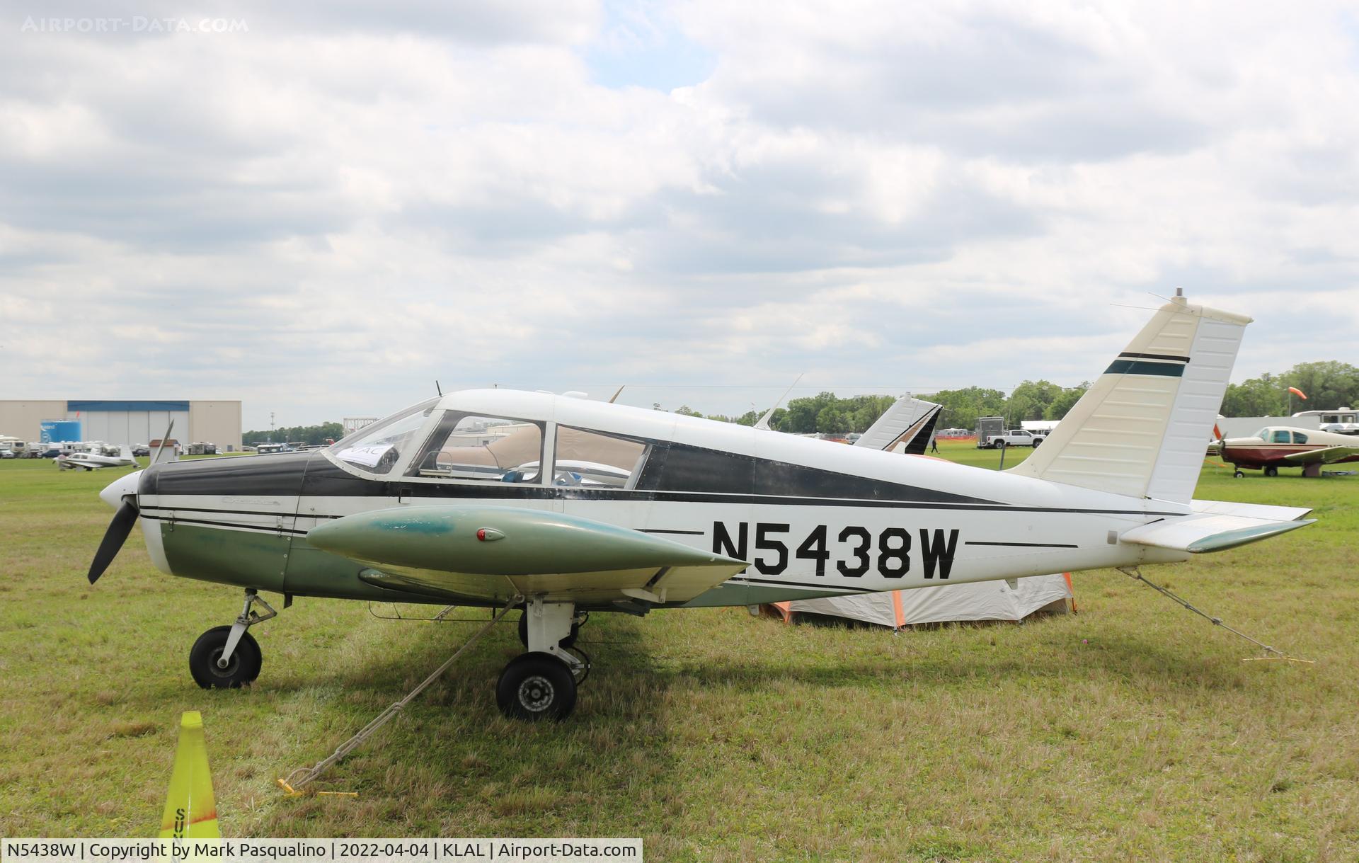 N5438W, 1962 Piper PA-28-160 Cherokee C/N 28-514, Piper PA-28-160