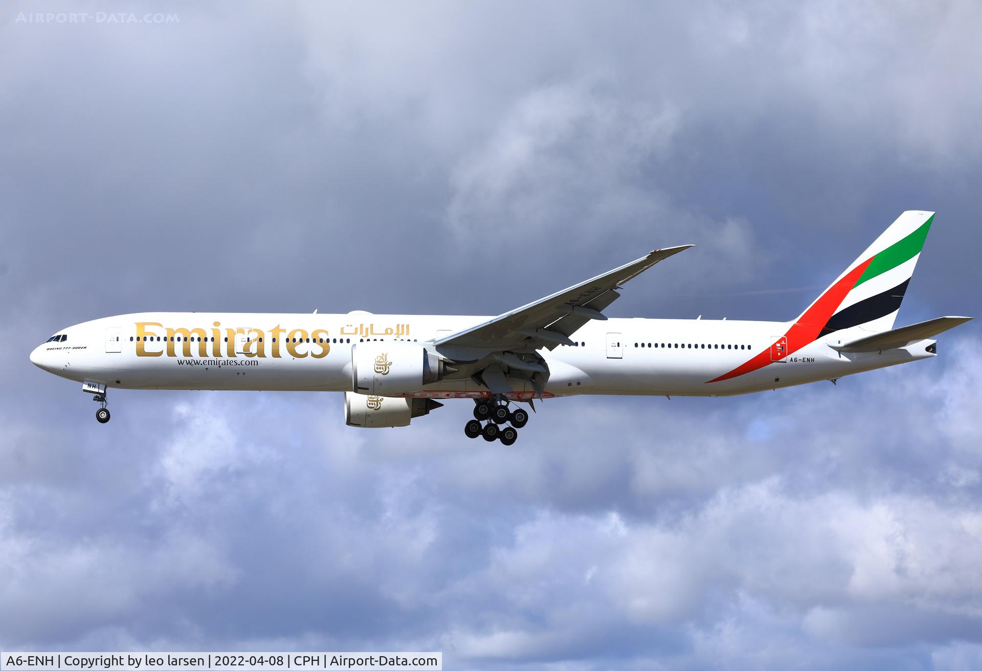 A6-ENH, 2013 Boeing 777-31H/ER C/N 41086, Copenhagen 8.4.2022