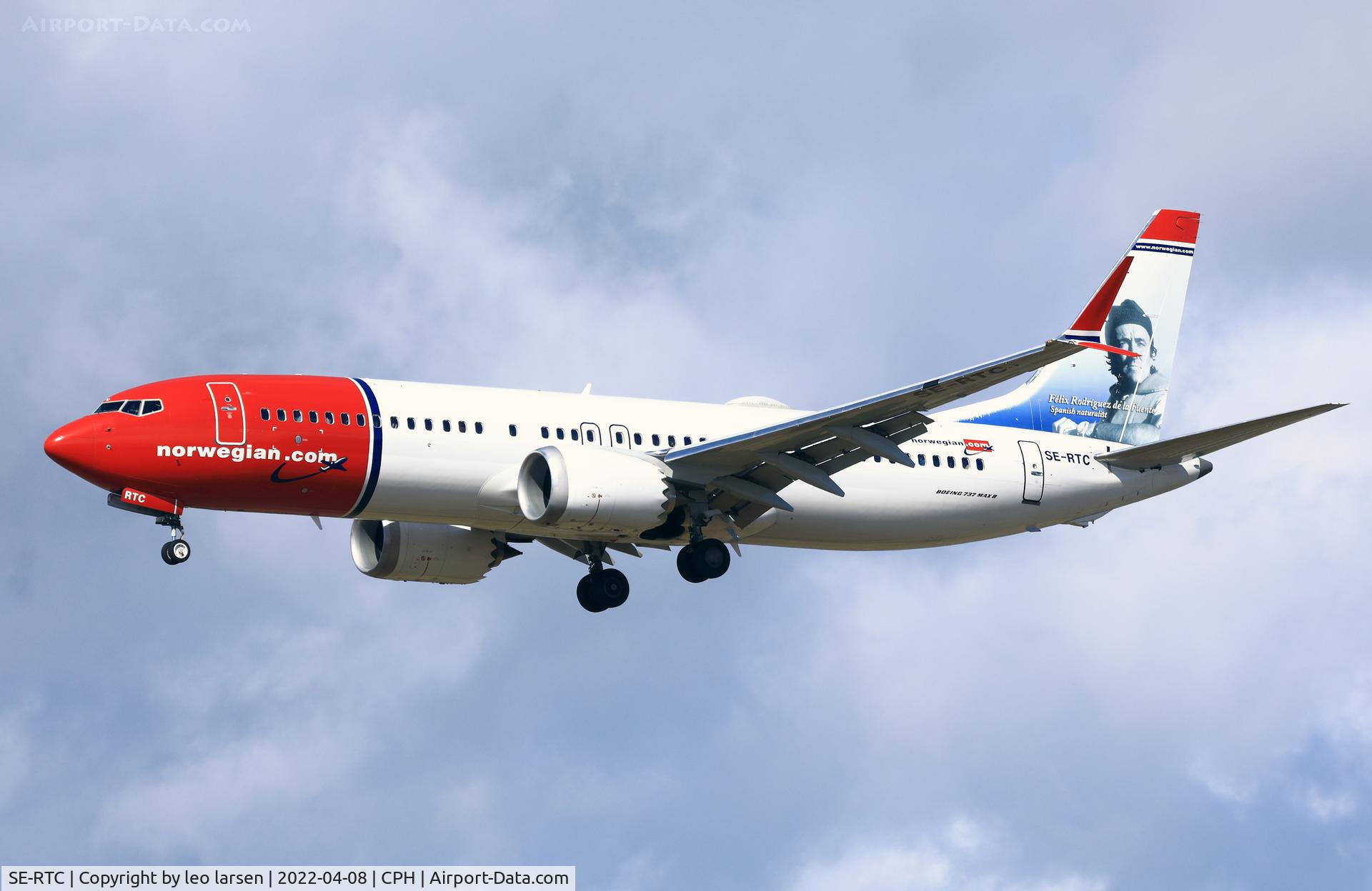 SE-RTC, 2018 Boeing 737-8 MAX C/N 63973, Copenhagen 8.4.2022